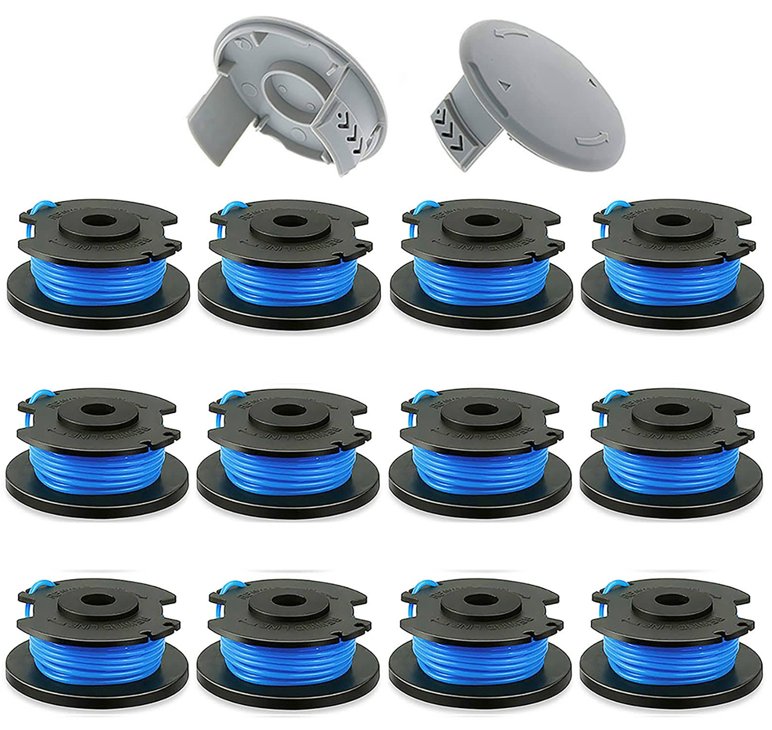 Kako Ac14rl3a String Trimmer Spool Replacement for Ryobi One+ Ac14rl3a 18V, 24V and 40V Cordless Trimmers, 11ft 0.065