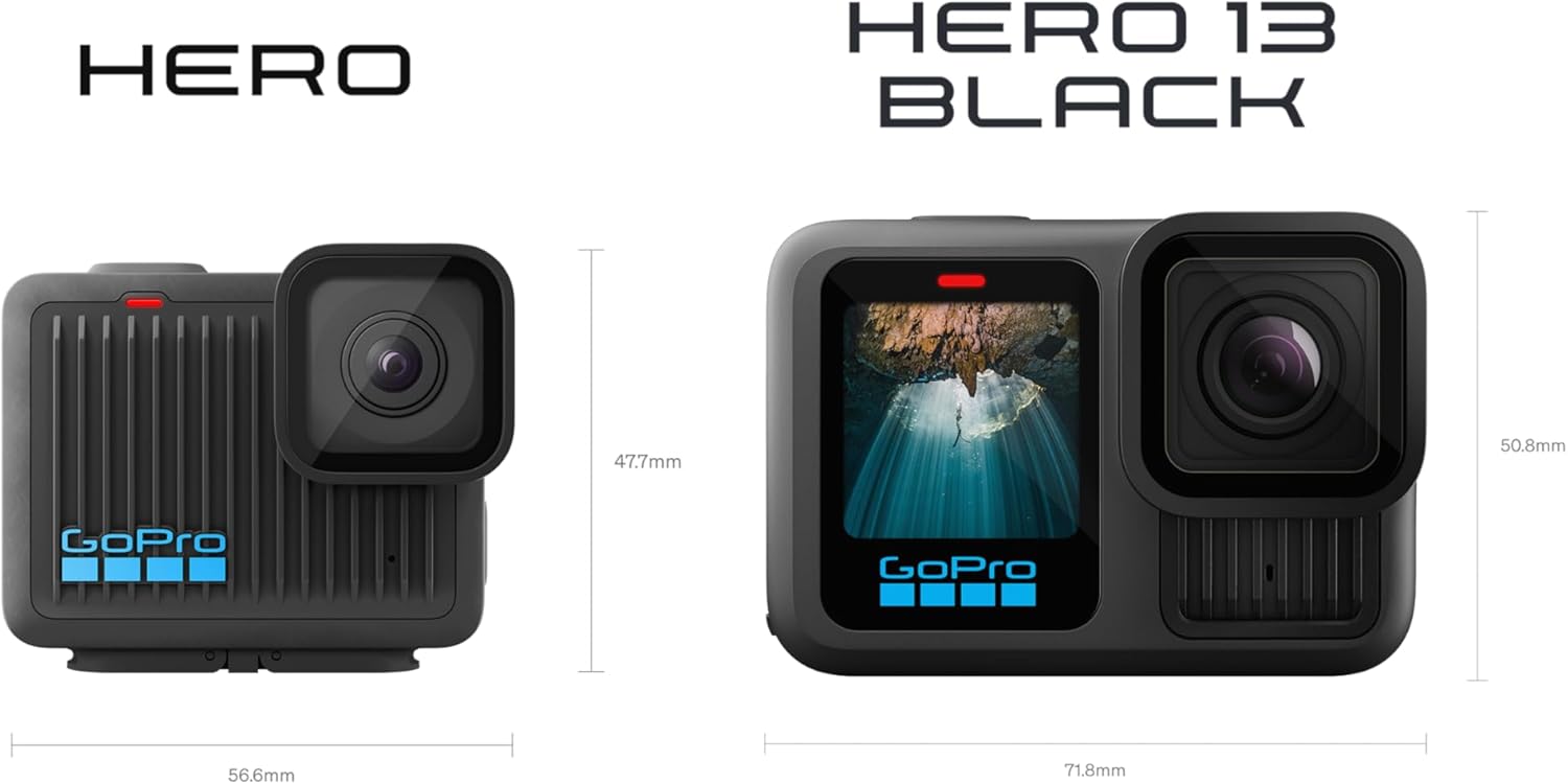GoPro Hero - Compact Waterproof Action Camera with 4K Ultra HD Video  12MP Photo  Touch Screen