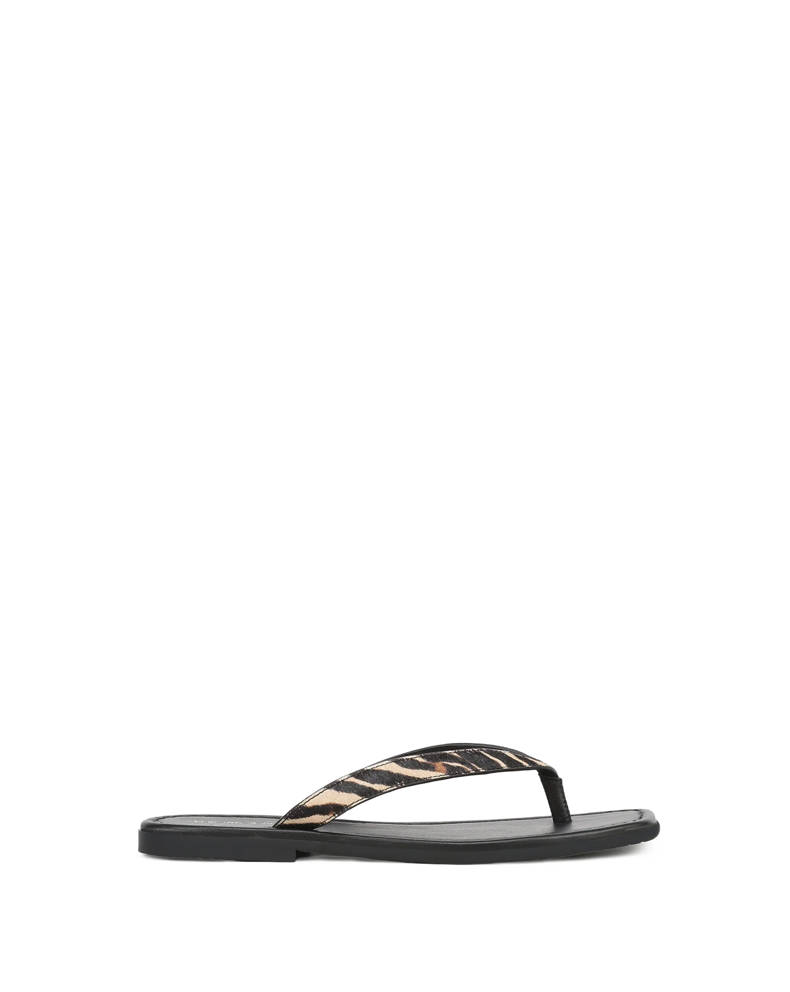 Clea Calf Hair Flip-Flop Sandal