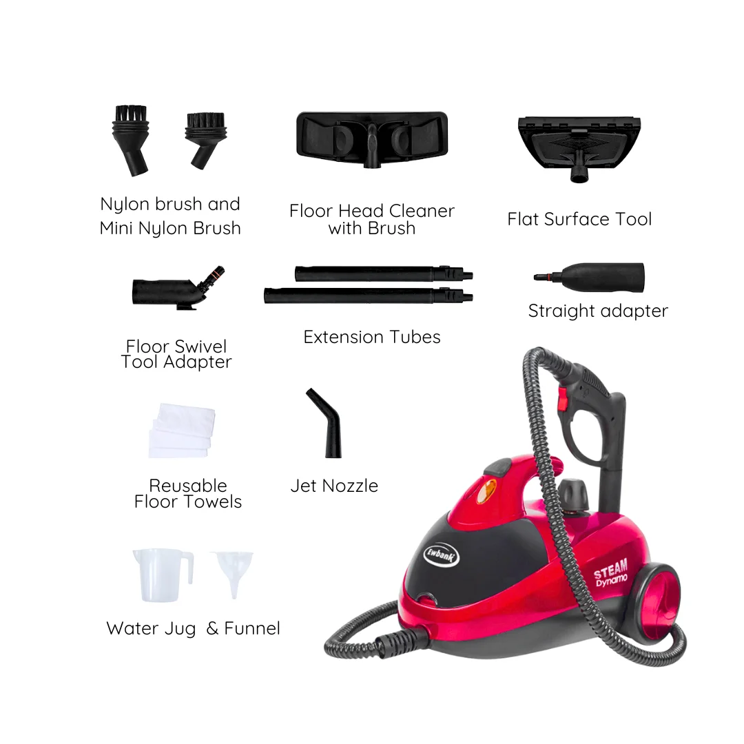 Dynamo Multi-Tool Steam Cleaner, Multipurpose with Attachments, For Floors, Carpets, Bathrooms, Kitchens, Windows, and More, Chemical-Free Cleaning, Portable, 1500 W - Image 7