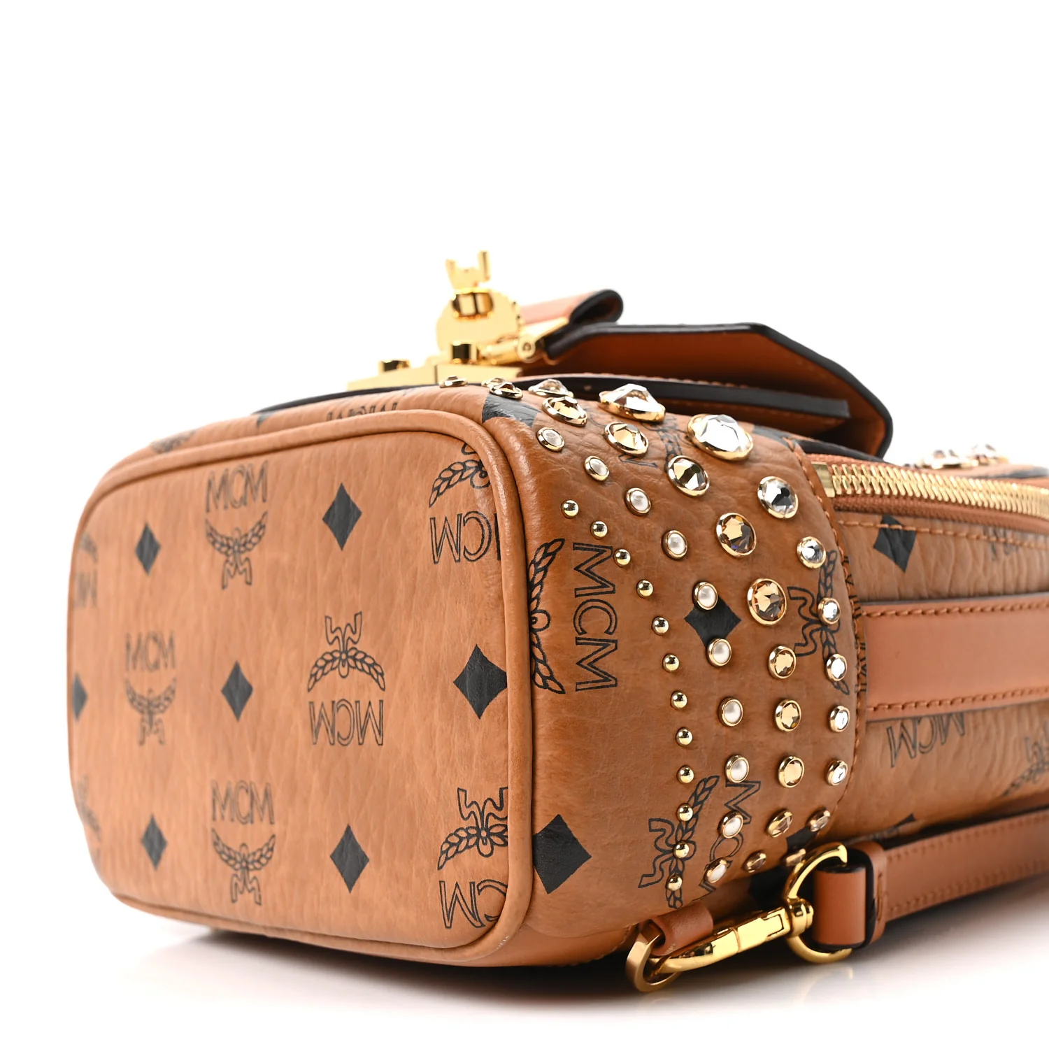 Vistetos Crystal X-Mini Patricia Backpack Cognac