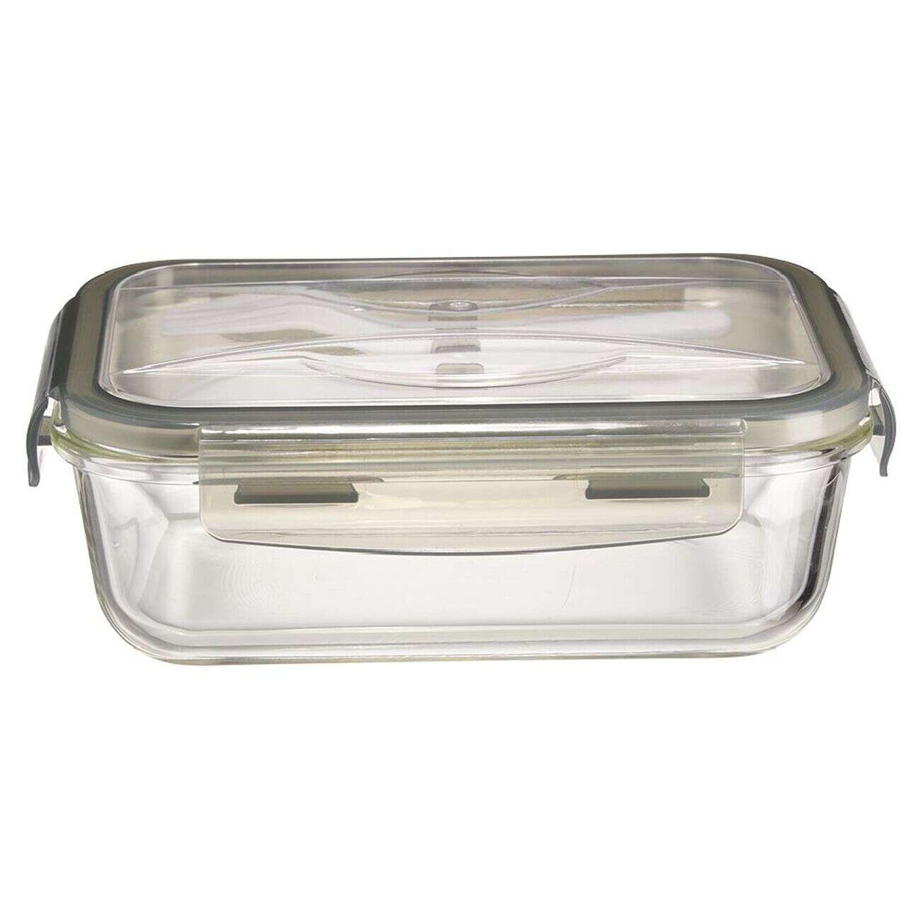Boîte Lunchbox en verre avec couverts en plastique 1,2L