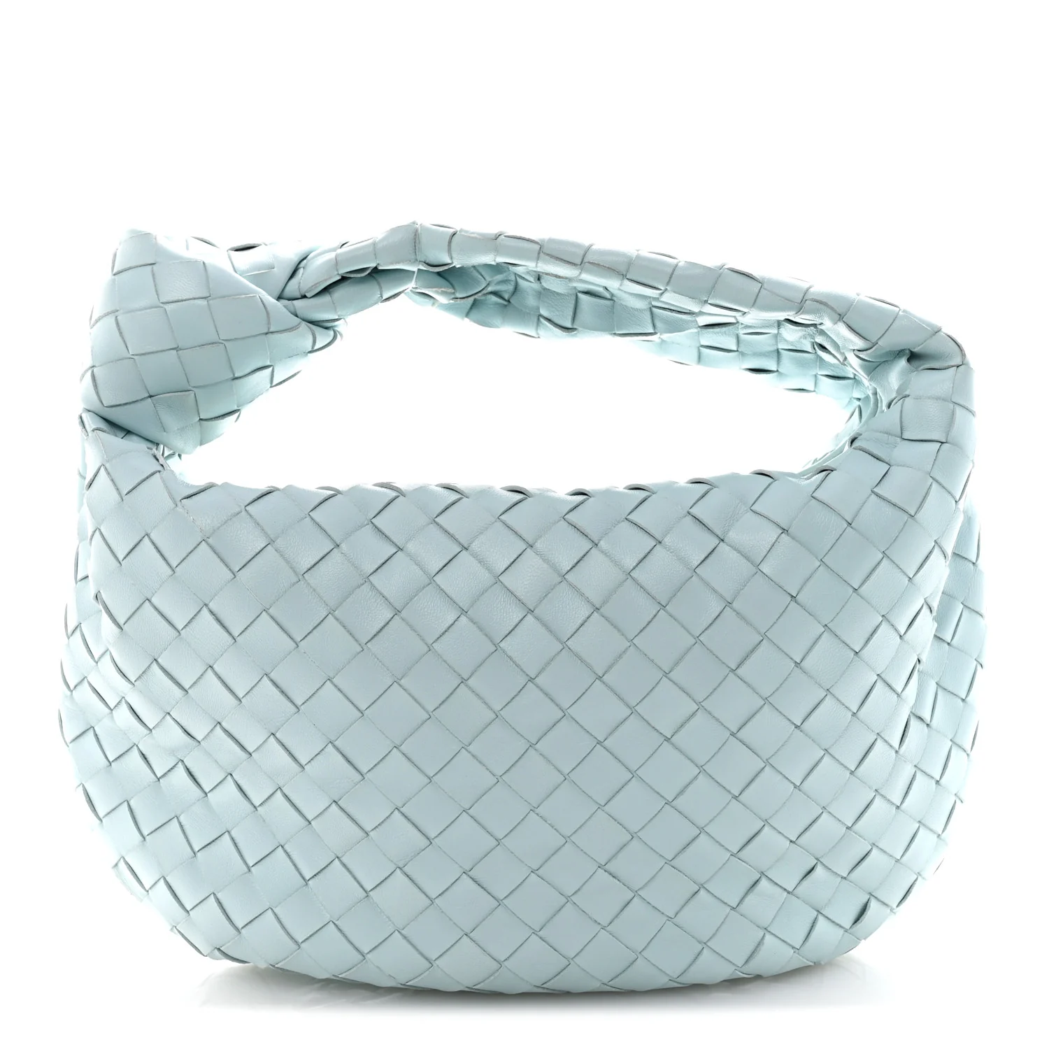Nappa Intrecciato Teen Jodie Hobo Teal Washed