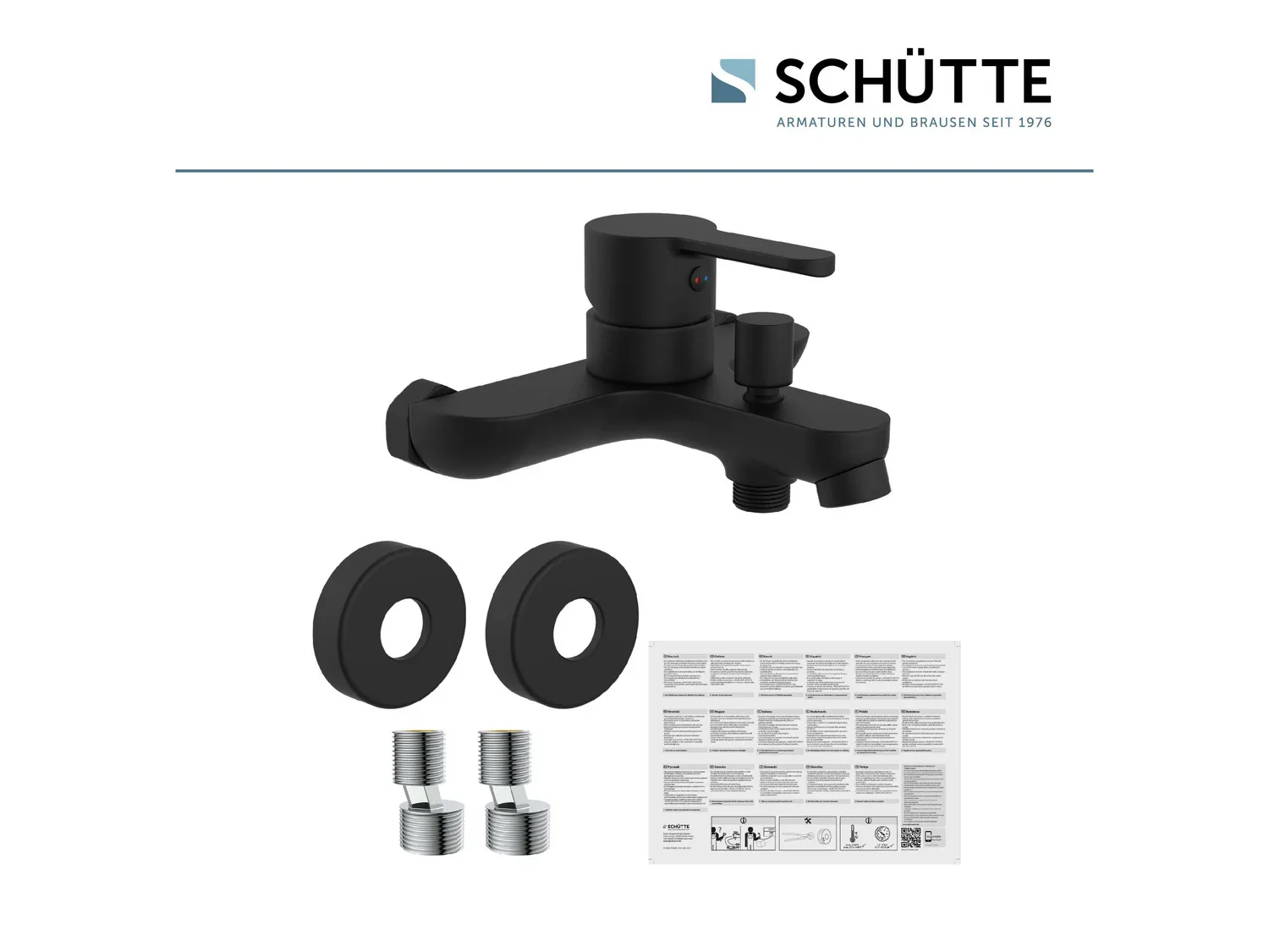Schtte Mitigeur de salle de bains srie  Denver , noir