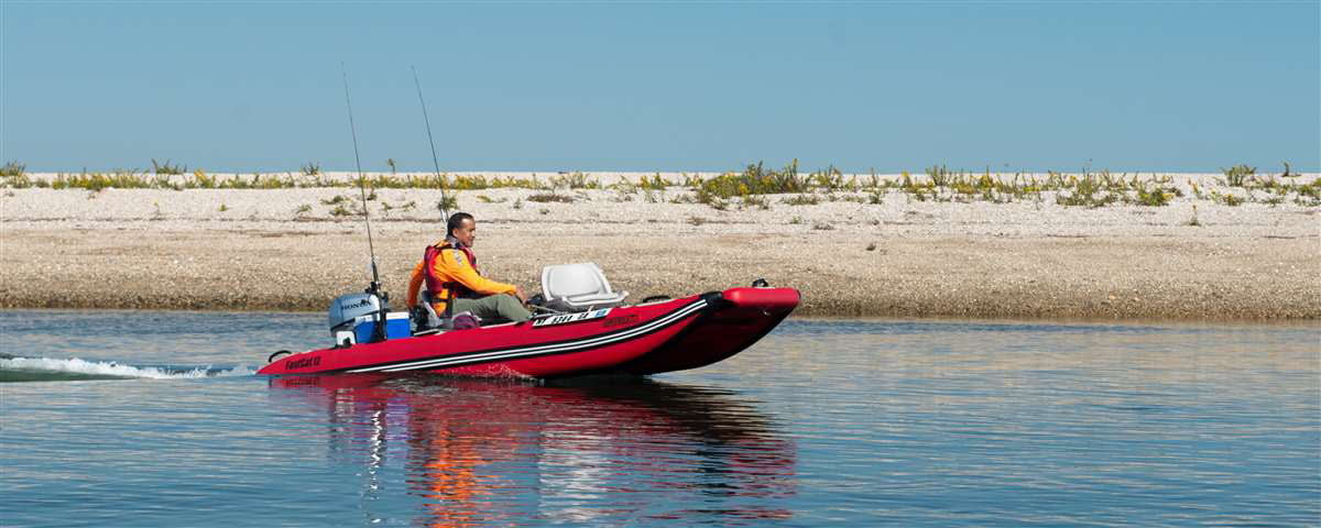 Sea Eagle Fastcat12 Inflatable Catamaran Boat Deluxe Package