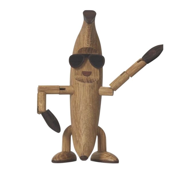 Woodies Benny Banana trefigur 13 cm eik