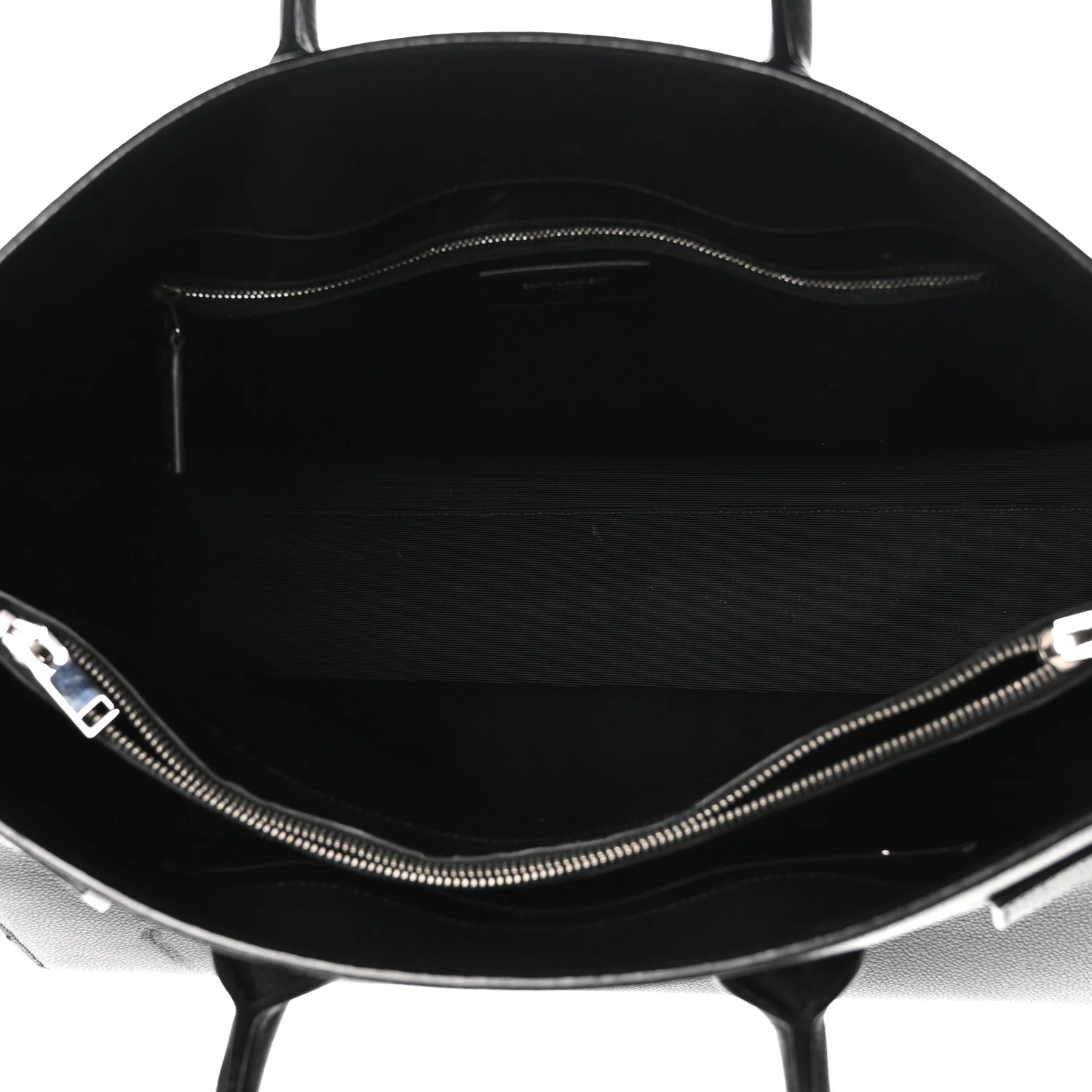 Grained Calfskin Large Sac De Jour Carryall Black