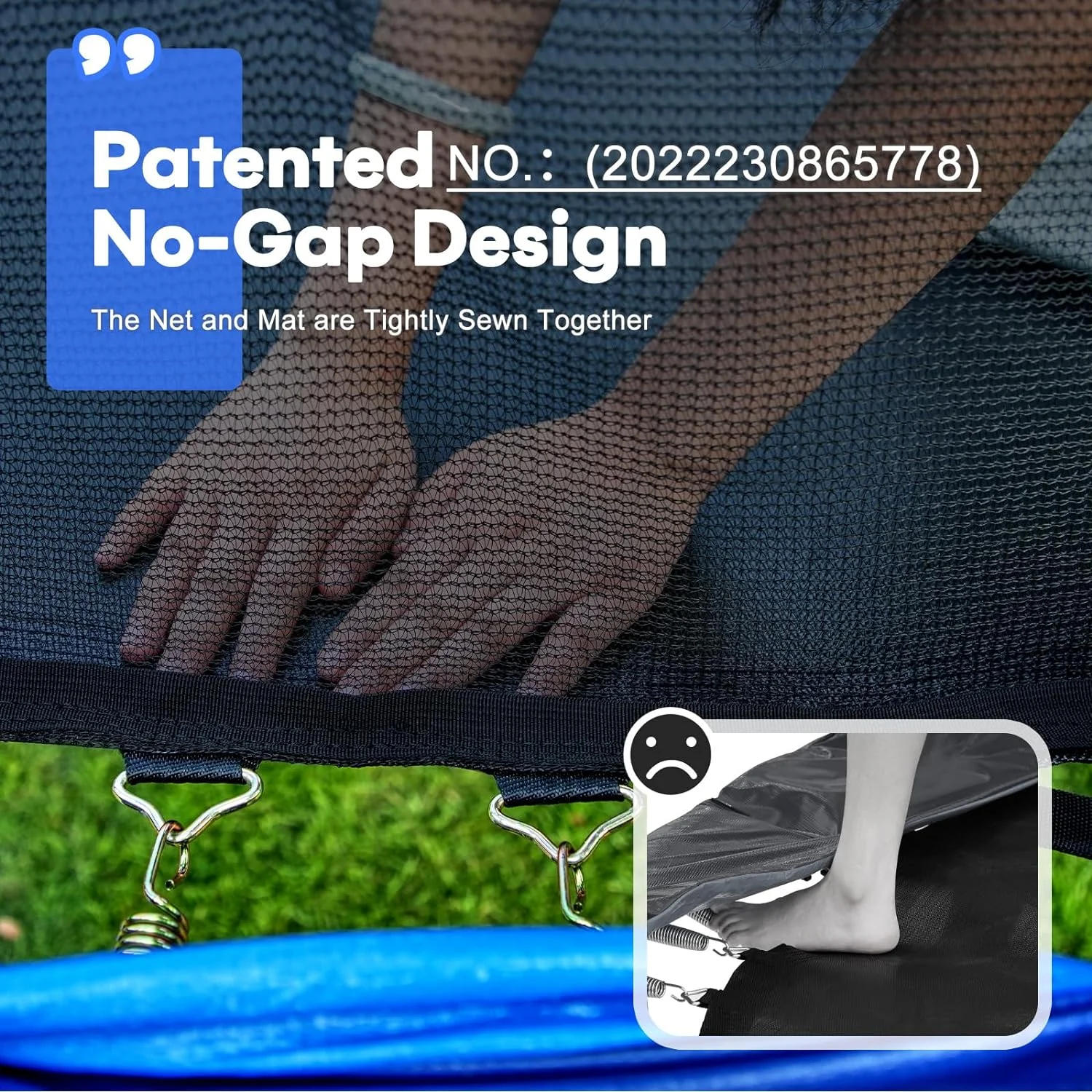 1500LBS Capacity Rectangle Trampoline 9X15FT 8X14FT Outdoor Square Gymnastics Trampolines for Kids Adults Long Tumbling Trampoline(8' x 14') - Image 8