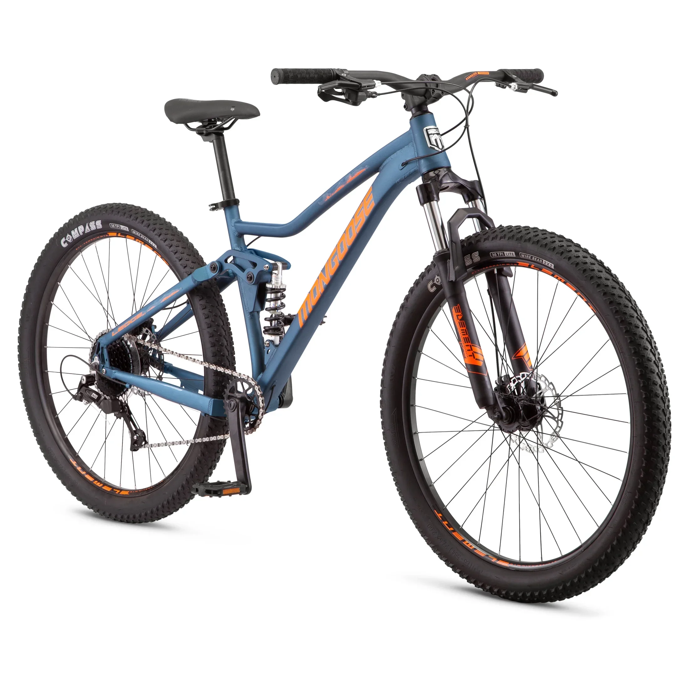 Mongoose Ledge X1 Mountain Bike, 27.5-in. Wheels, Adults Ages 14+, 7 Speeds, Teal