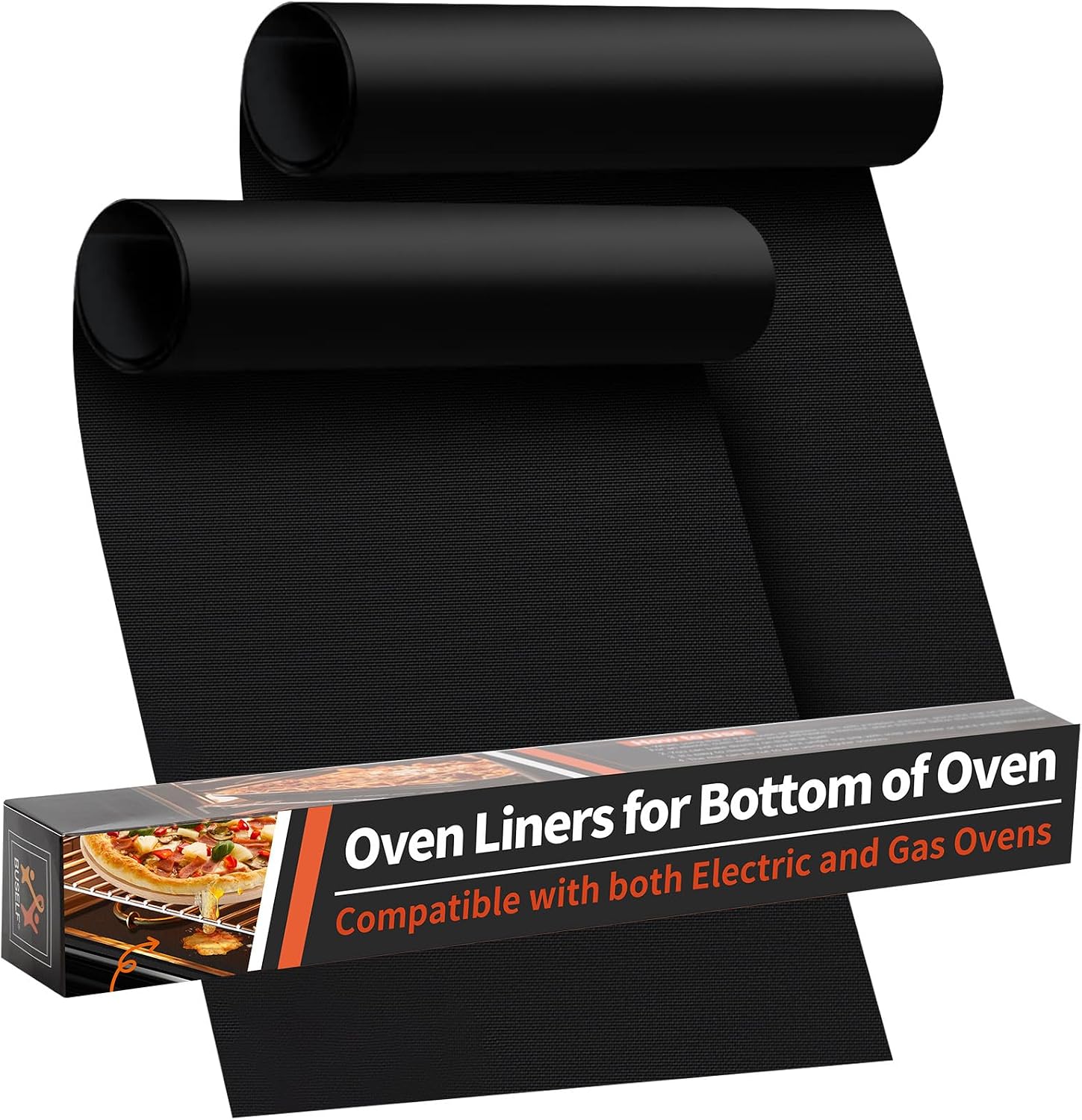 Oven Liners for Bottom of Oven - 2 Pack Large Heavy Duty Oven Mats, 17