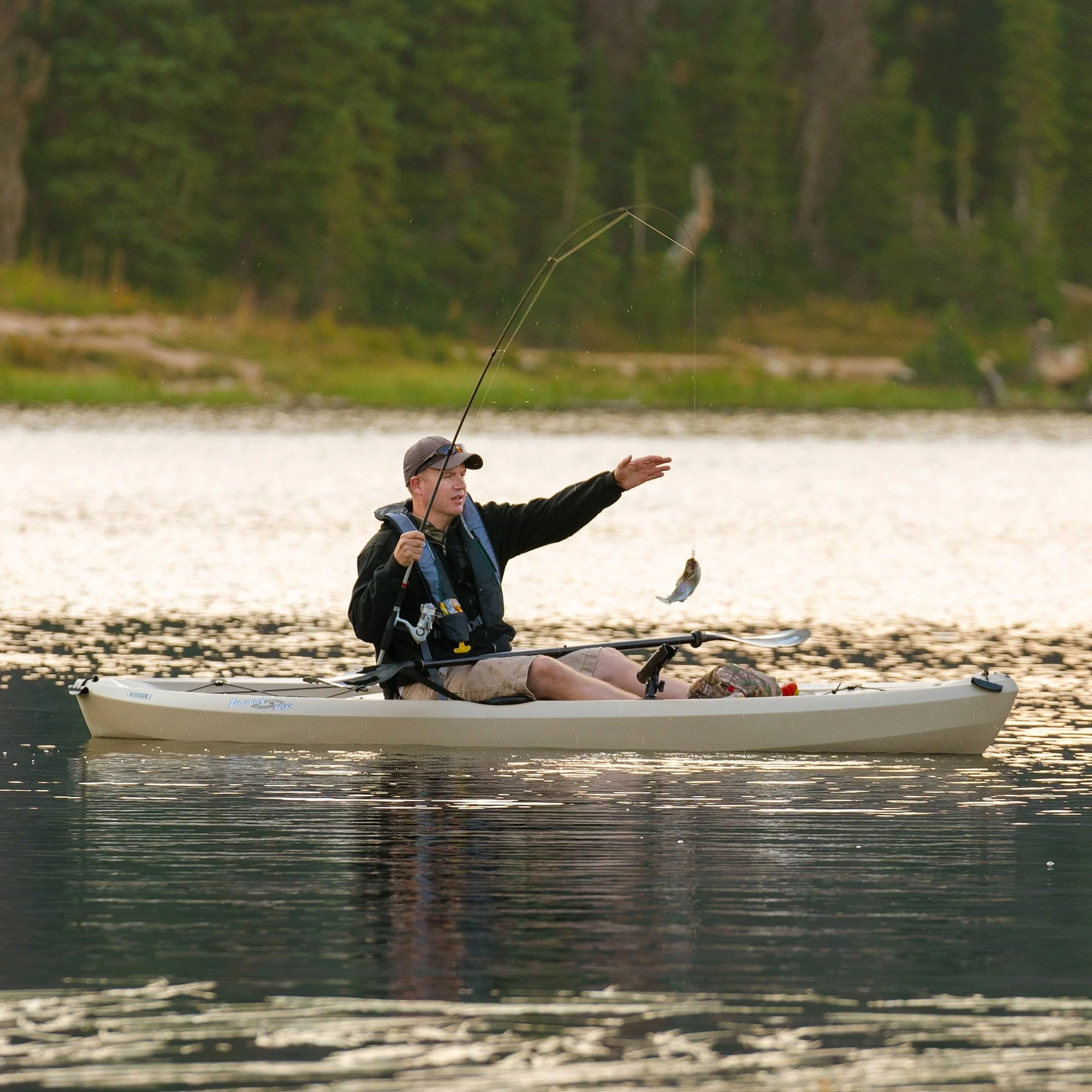Tamarack Angler 10 ft Sit on Top Fishing Kayak, Tan (90508) Image 4