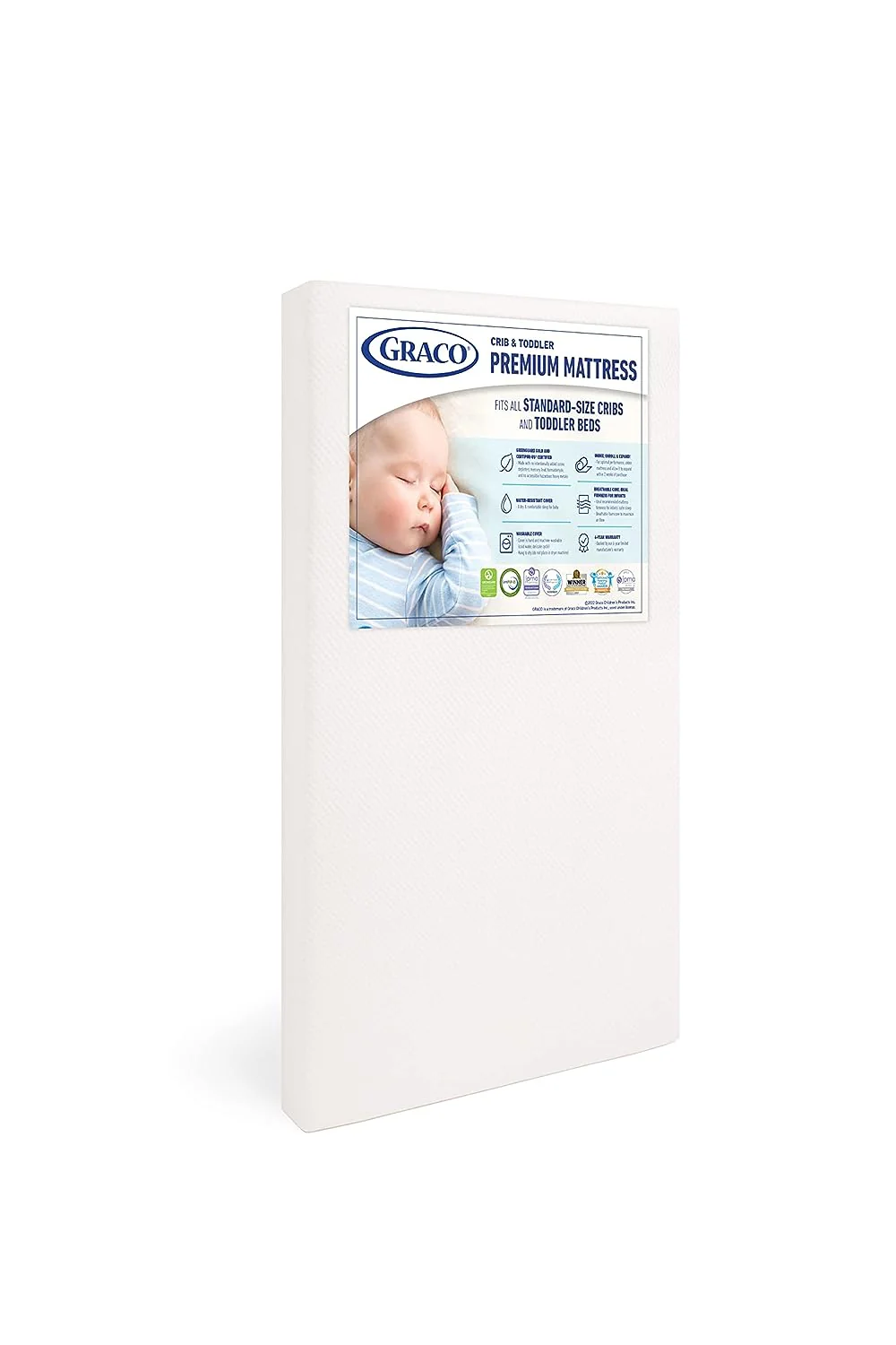 Graco Premium Crib & Toddler Mattress  Fits Standard Full-Size Crib and Toddler Bed