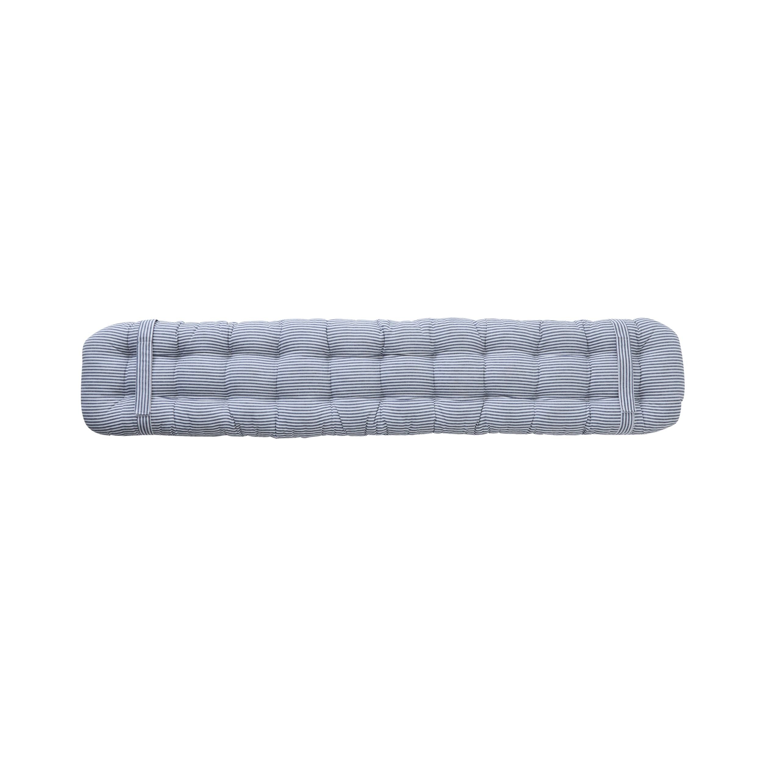 Marais Bench Seat Cushion 180cm Navy Stripe
