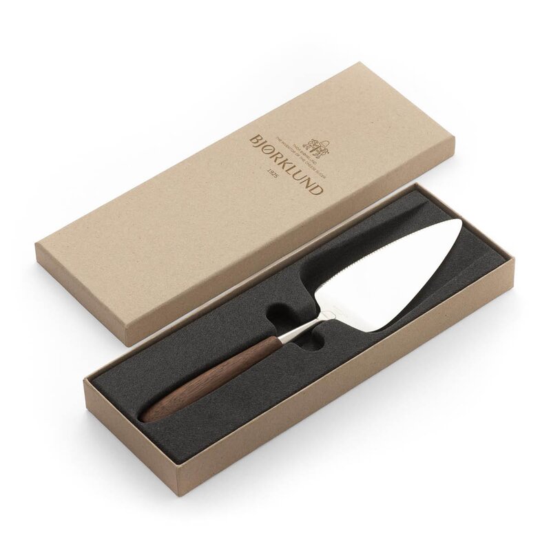 Treskaft kakespade 25,5 cm valnøtt
