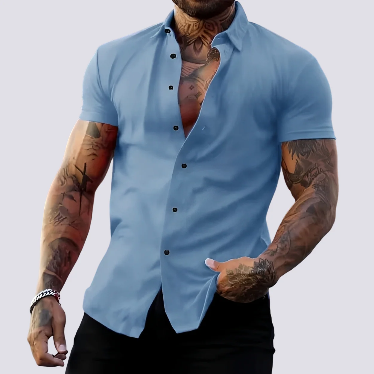Lukas - Chemise à col extensible