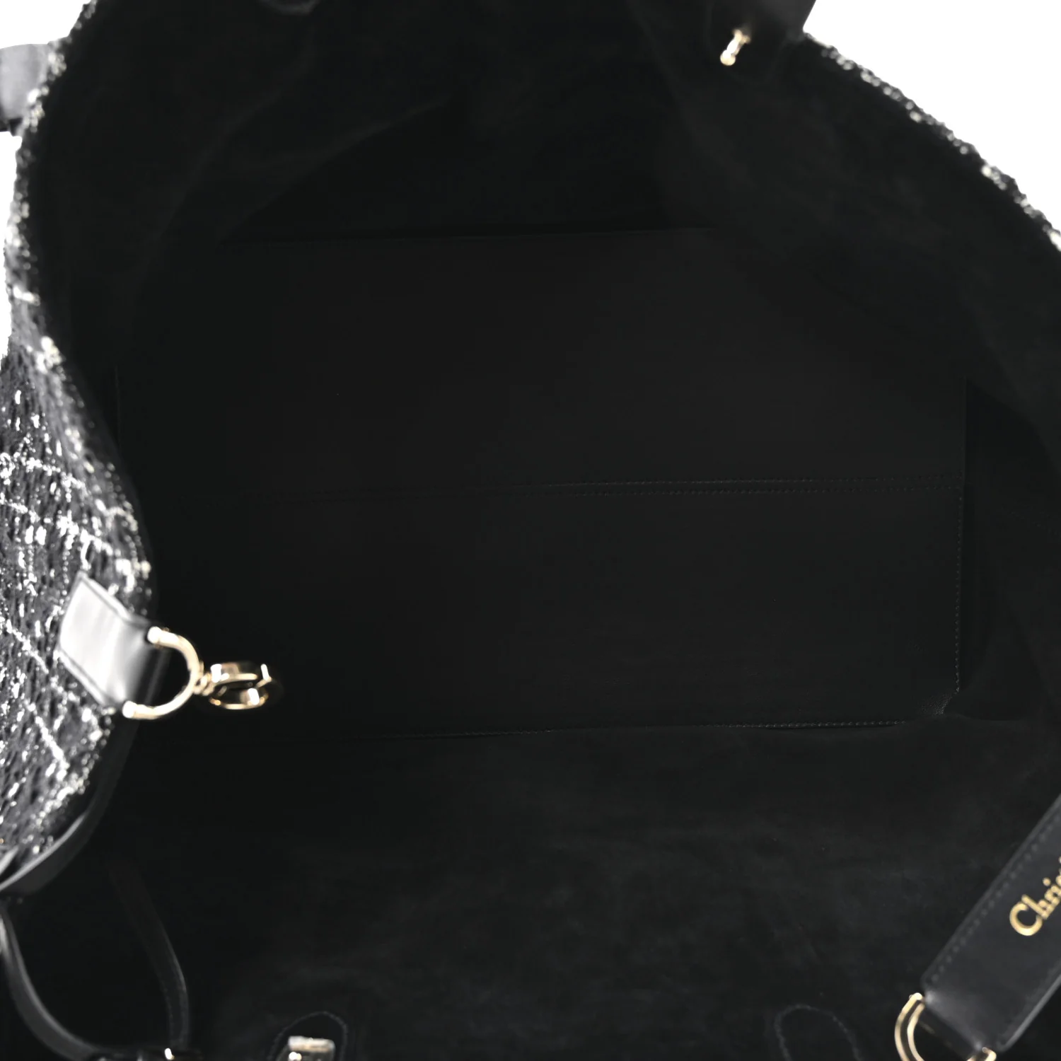 Tweed Cannage Large Toujours Black White