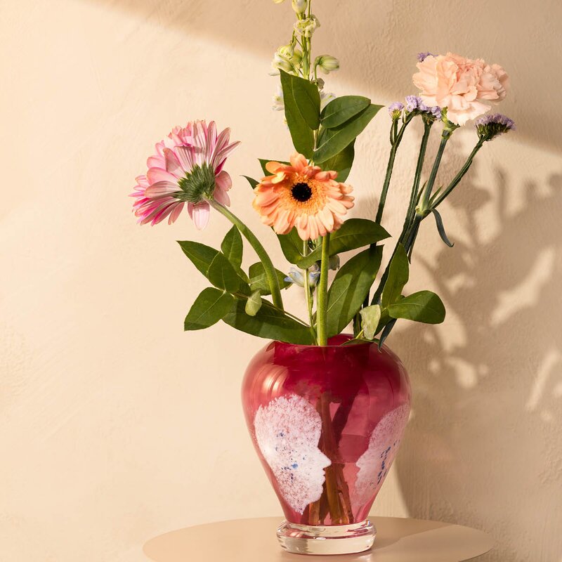 Vi Møtes vase 18 cm rosa