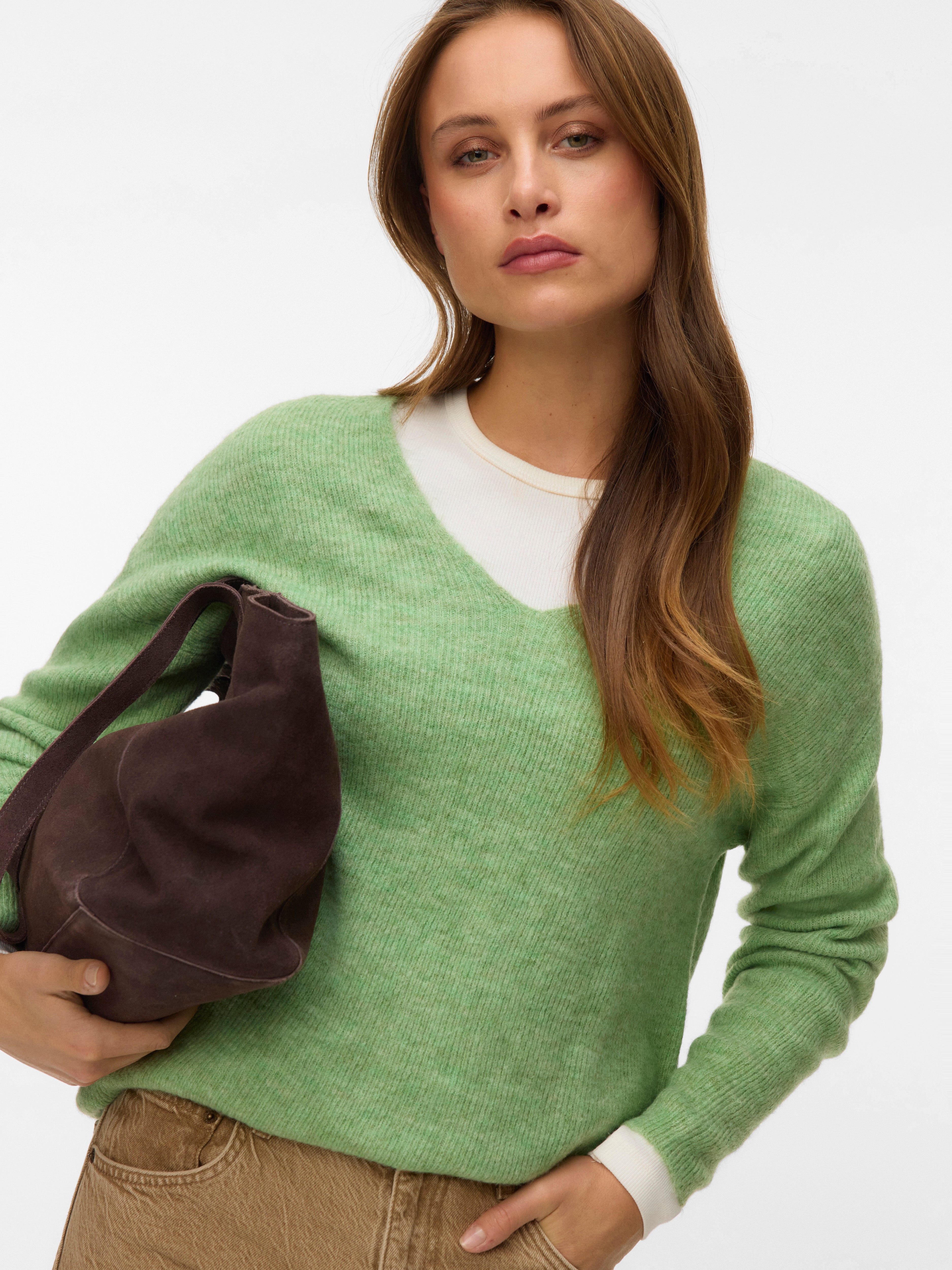 VERO MODA® VMCREWLEFILE Knitted pullover