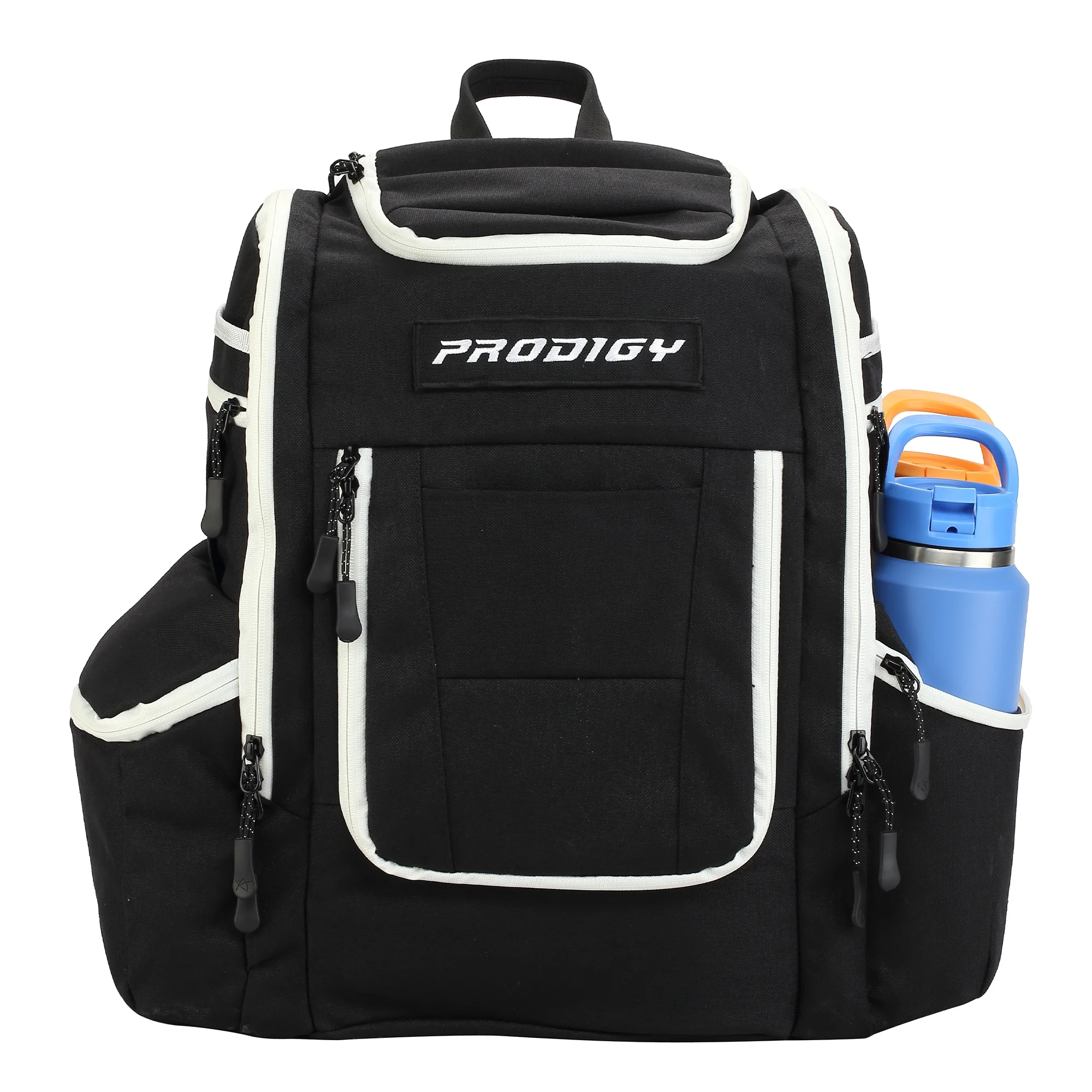 Apex XL Backpack | Large Disc Golf Backpack | Store Up to 34+ Discs | Full Height Side Pockets | Disc Golf Bags with Cooler | Safety Pouches for Wallets or Keys | Cordura Nylon Material…(Black) - Image 6