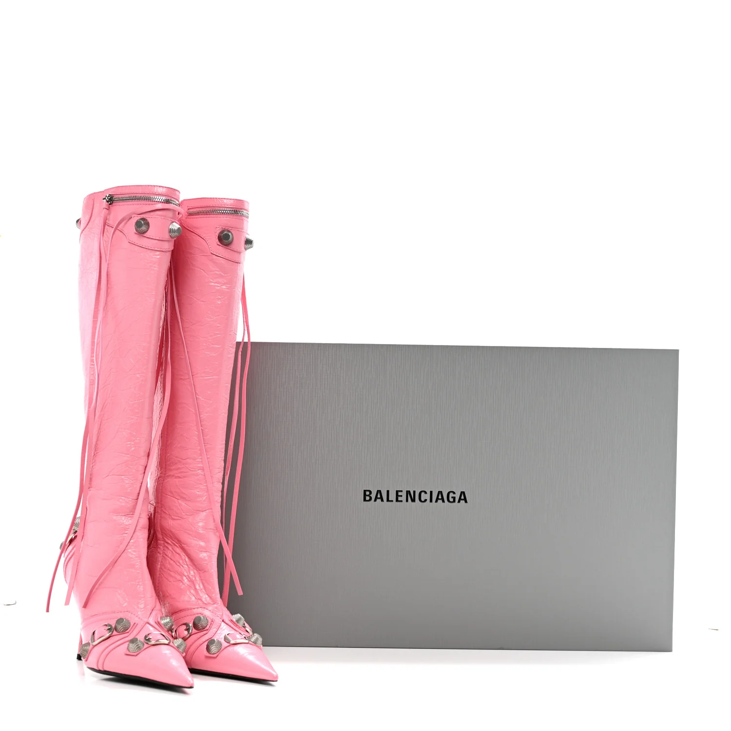 Agneau Arena Cagole 90mm Boots 39 Sweet Pink