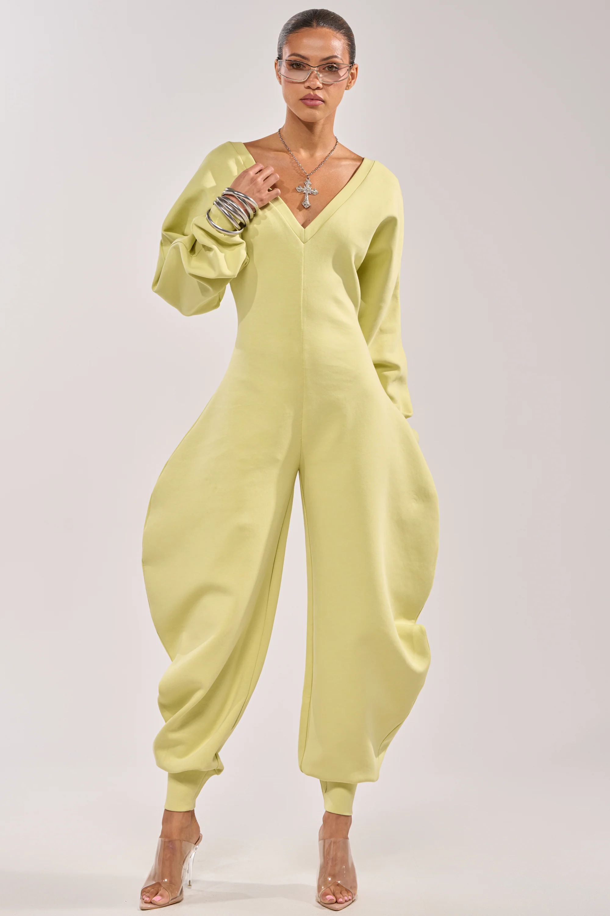COMFY COZY JUMPSUIT IN LIME - Akira Store