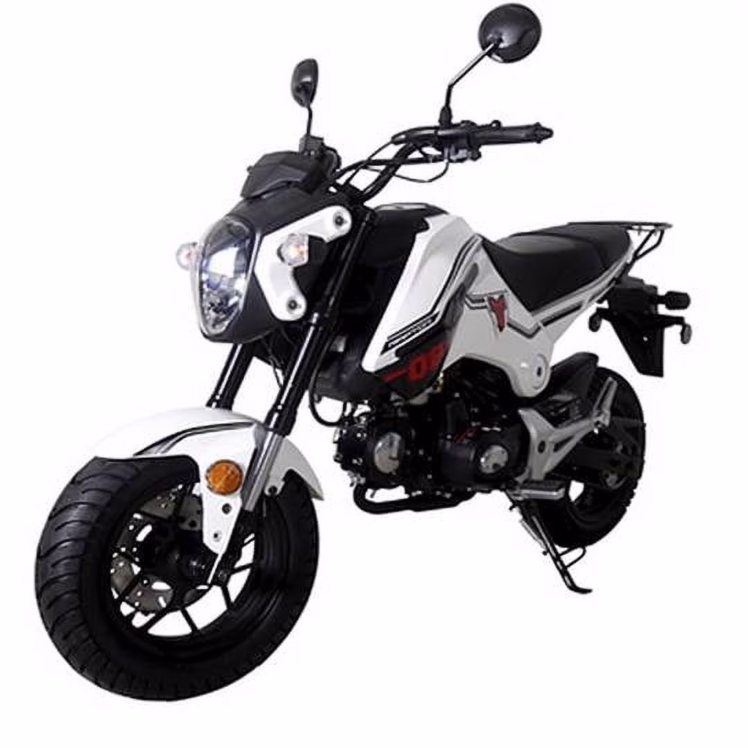 TAO TAO HELLCAT 125cc Motorcycle Gas Pit Bike Dirtbike 125 Motorcycle for Adults and Youth - White Color