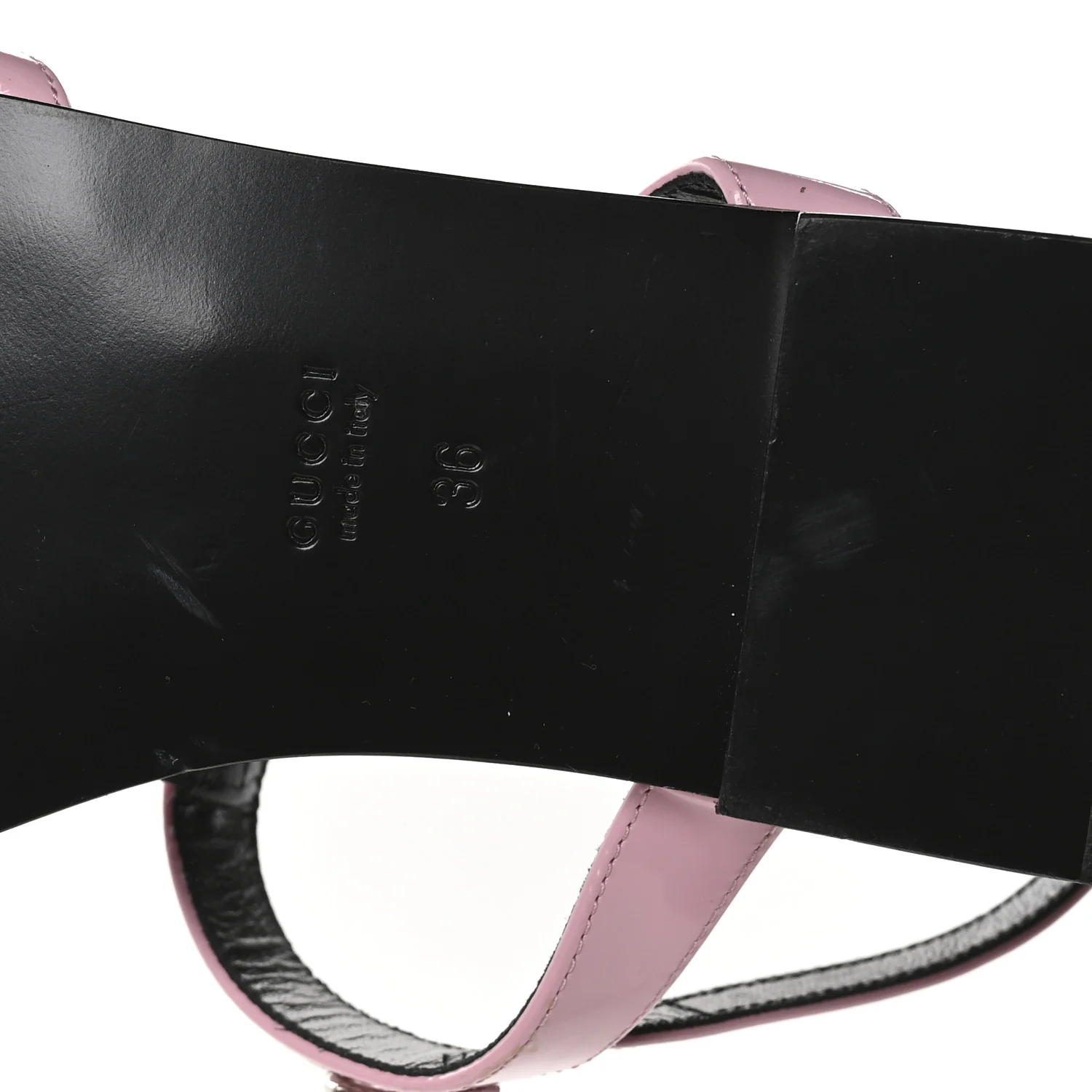 Calfskin Horsebit Divine Slingback Sandals 36 Pink