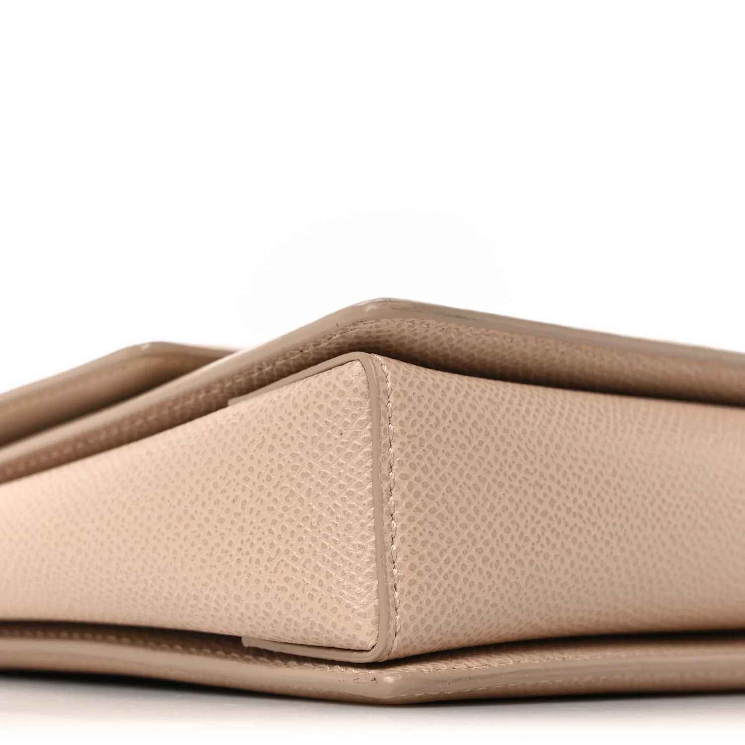 Printed Calfskin Ginny Shoulder Bag Beige