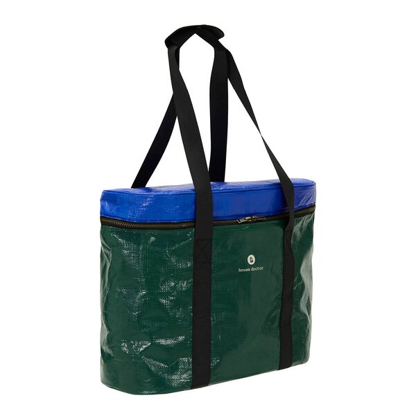 Picnic kjølebag 38x19,5 cm grønn/blå