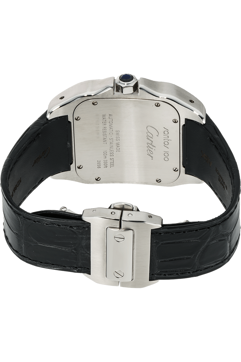 [Super Clone]SANTOS 100 Silver Gray 38mm