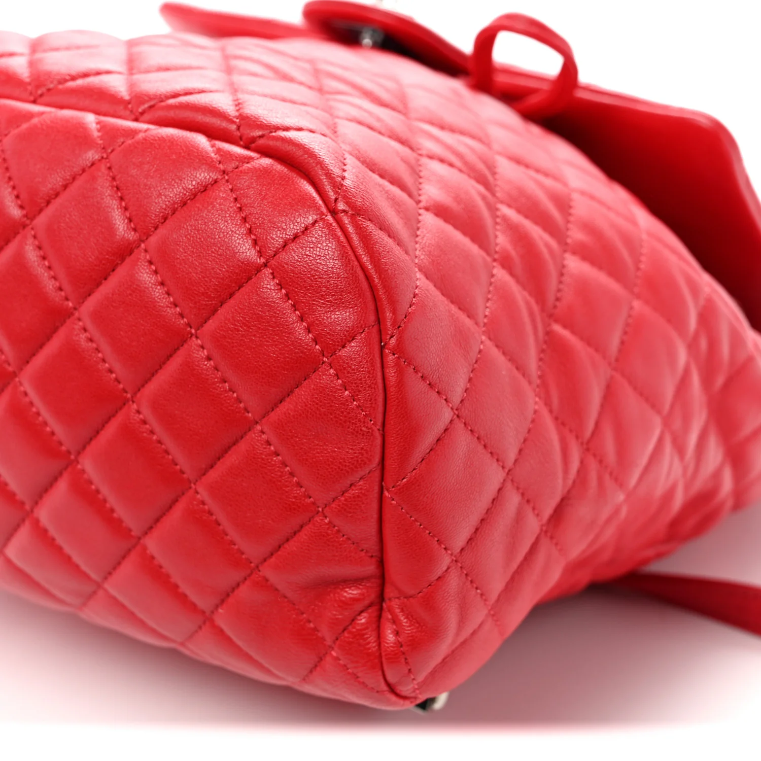 Lambskin Quilted Large Urban Spirit Backpack Red