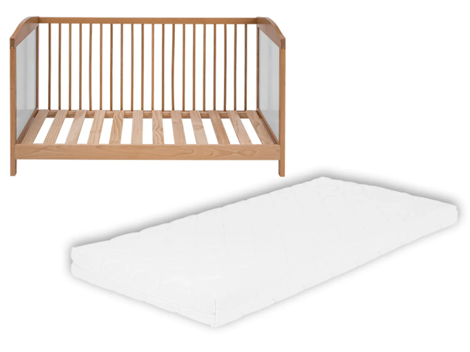 LIVARNO home Lit volutif bb + Matelas bb, 70 x 140 cm