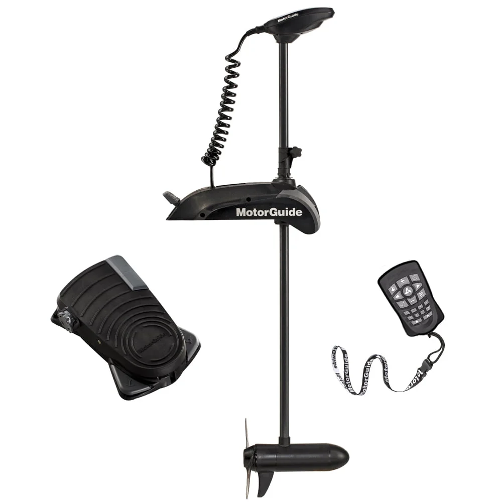 Xi5 Wireless Electric Steer Bow Mount Freshwater Variable Speed Trolling Motor with Foot Pedal, Built In Sonar Transducer Pinpoint GPS