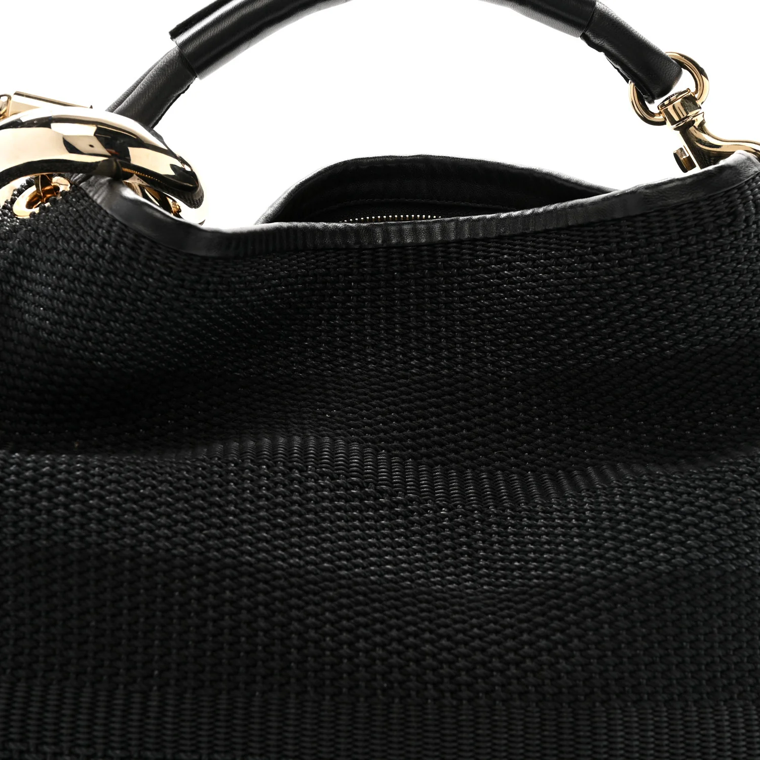 Raffia Large Sky Hobo Black
