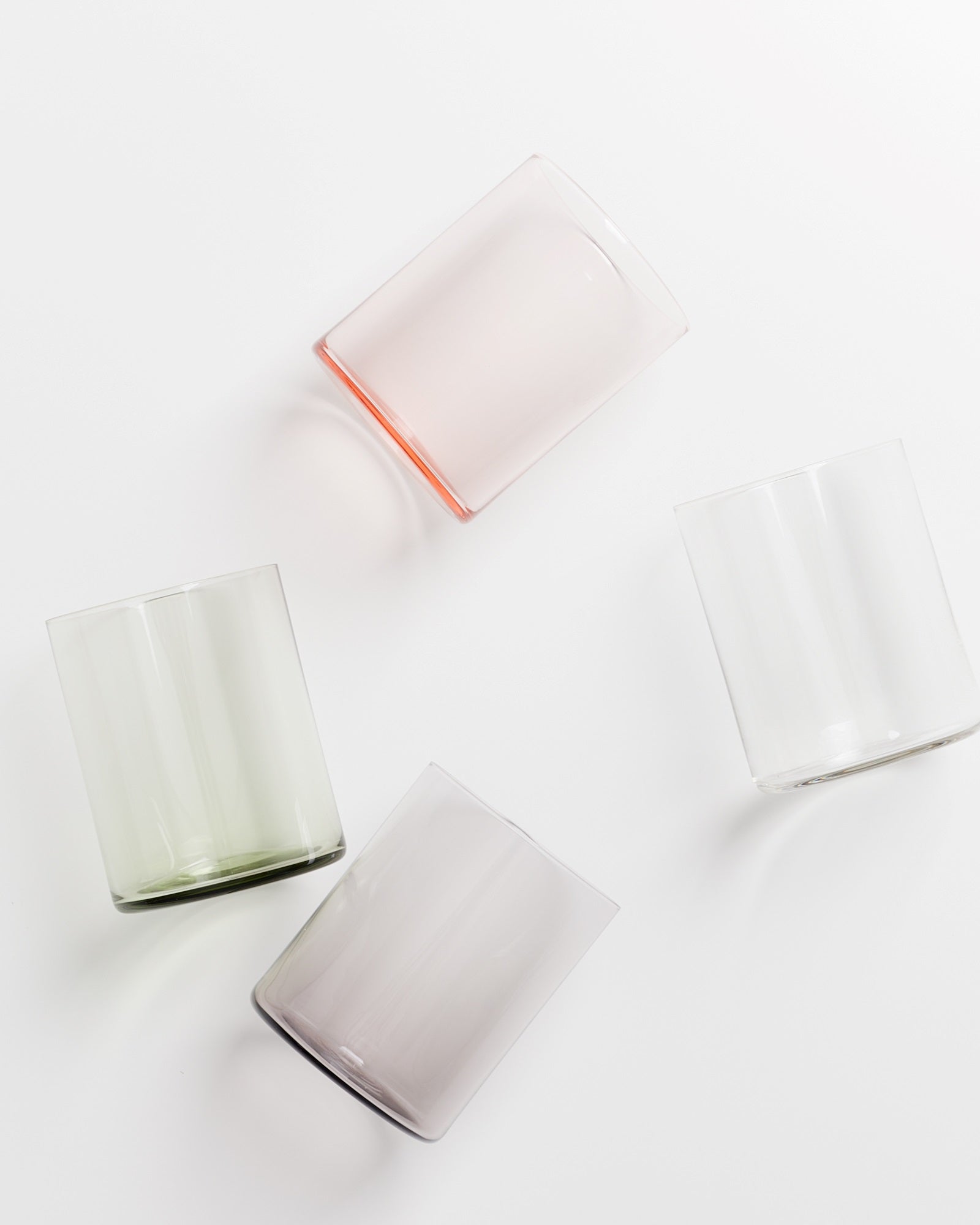 JOIA - LARGE GLASS BLUSH LIGHT MIX SET OF 4