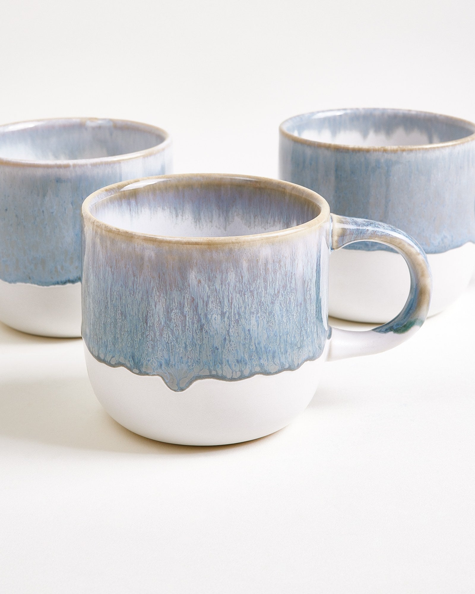 COIMBRA - LARGE MUG GRAY-BLUE SET OF 4