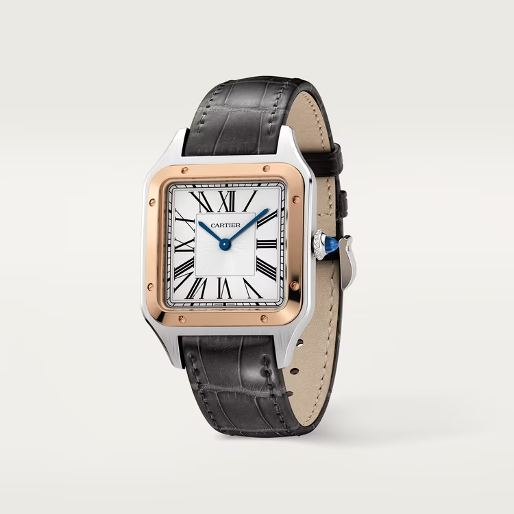 [Super Clone]SANTOS-DUMONT Rose Gold Mix 46mm