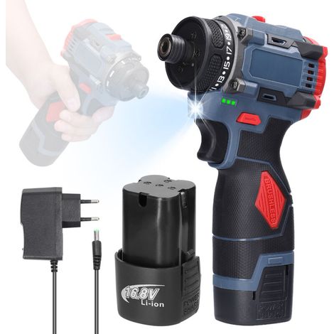 Tournevis électrique multifonction 16,8 V, couple de 45 Nm, moteur sans balais, outil pratique pour l'installation d'appareils électroménagers, de meubles et la réparation d'électronique automobile. — vue 1