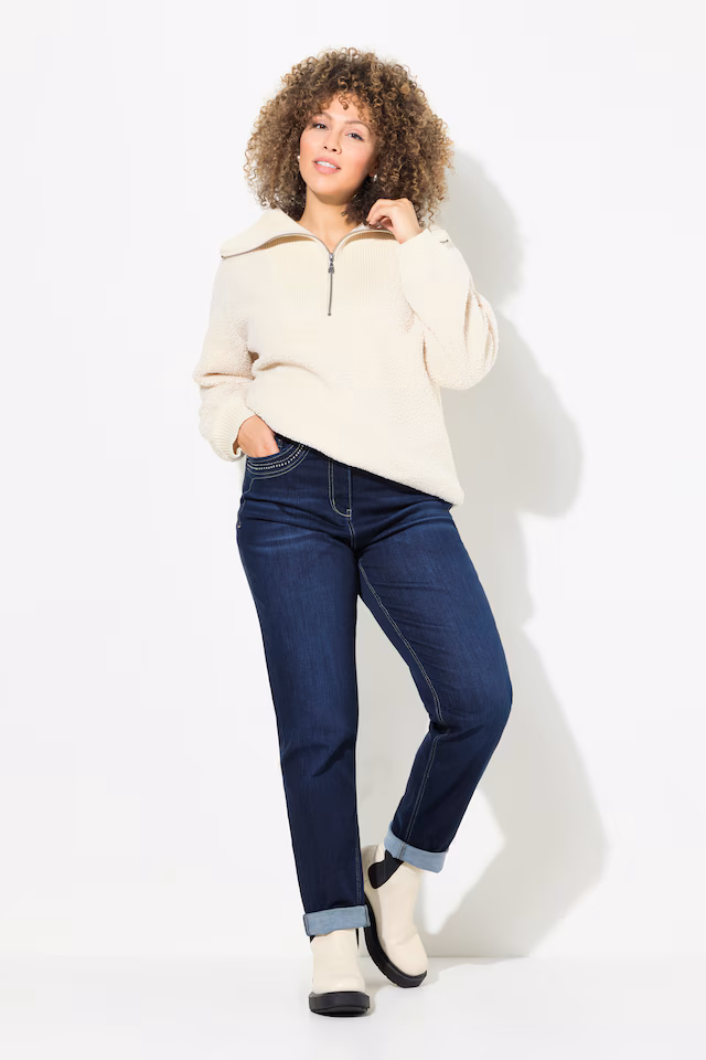 Rivet Detail Mom Jeans