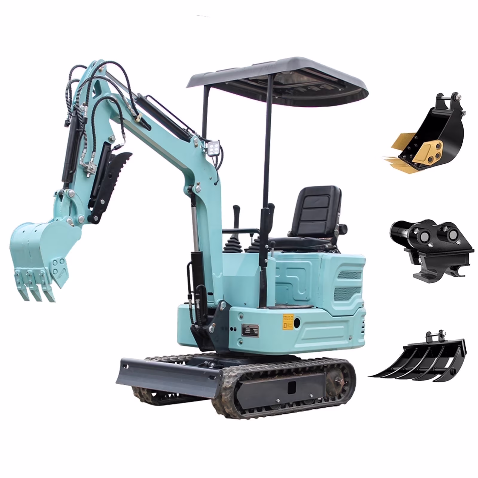 DigMaster  1.4 Ton Mini Excavator With Kubota Twin-Cylinder Diesel Engine Compact Excavator for Gardening Landscaping and Indoor Use EPA certified