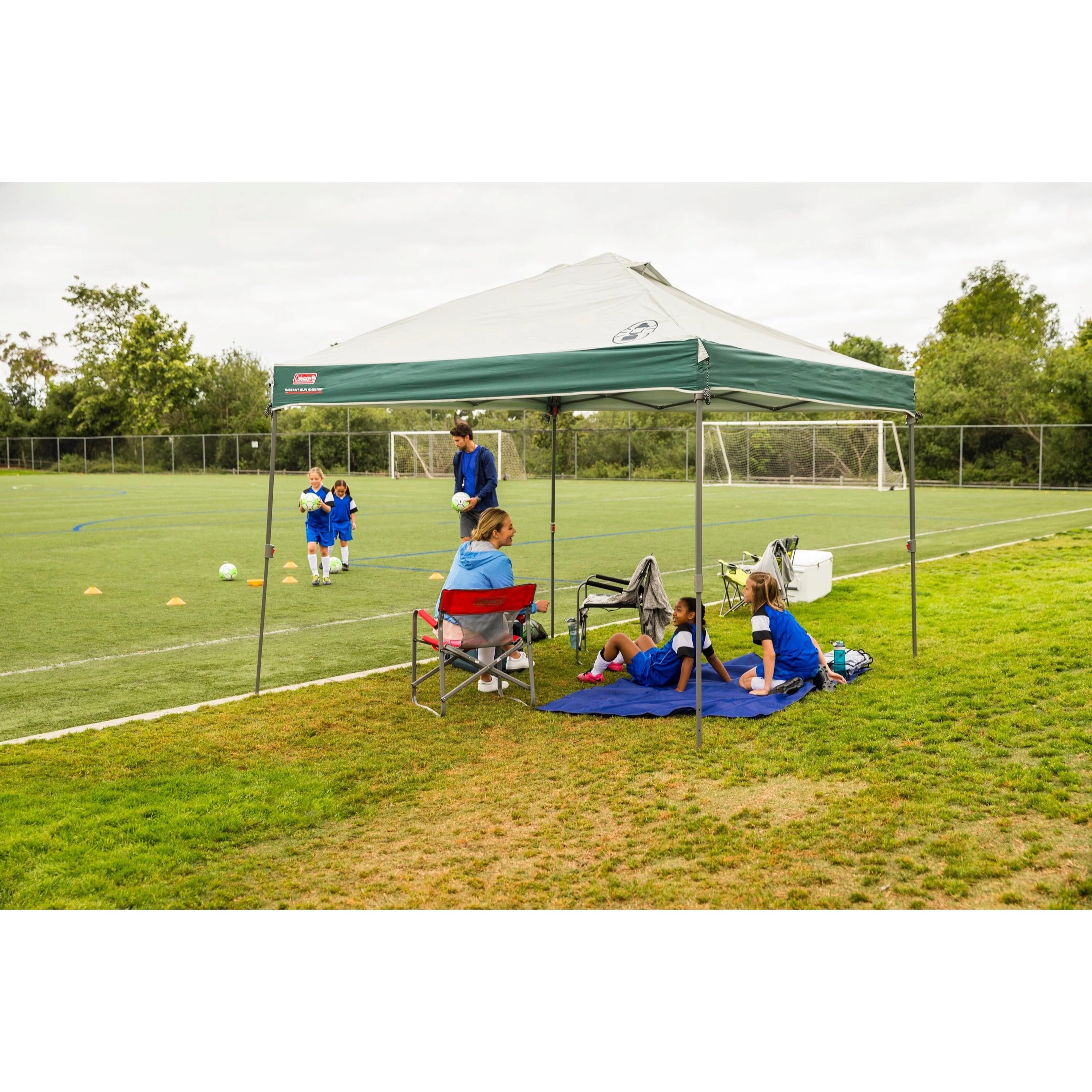 Straight Leg Instant Outdoor Canopy Shelter, 10 x 10, Tan Black Image 7