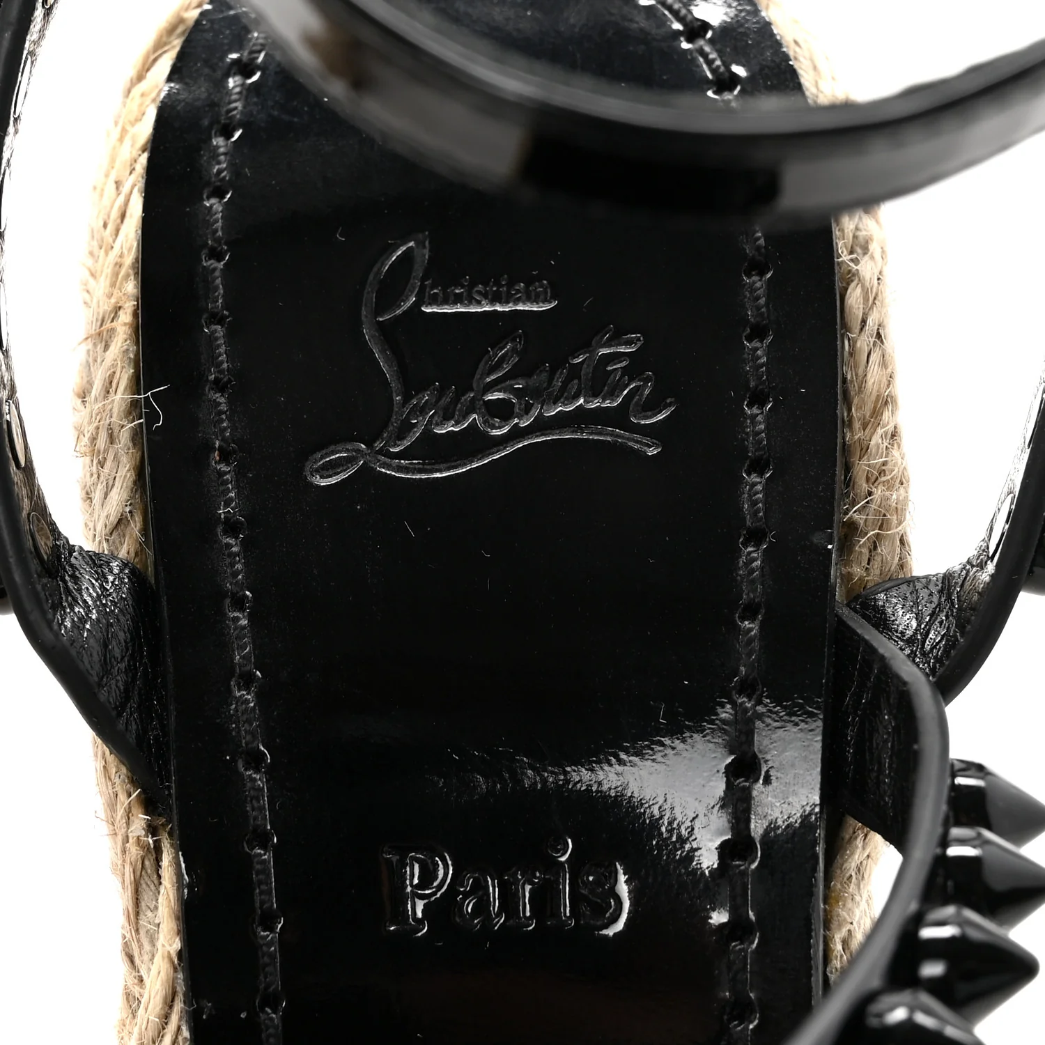 Patent Mafaldina 120 Wedge Sandals 37 Black