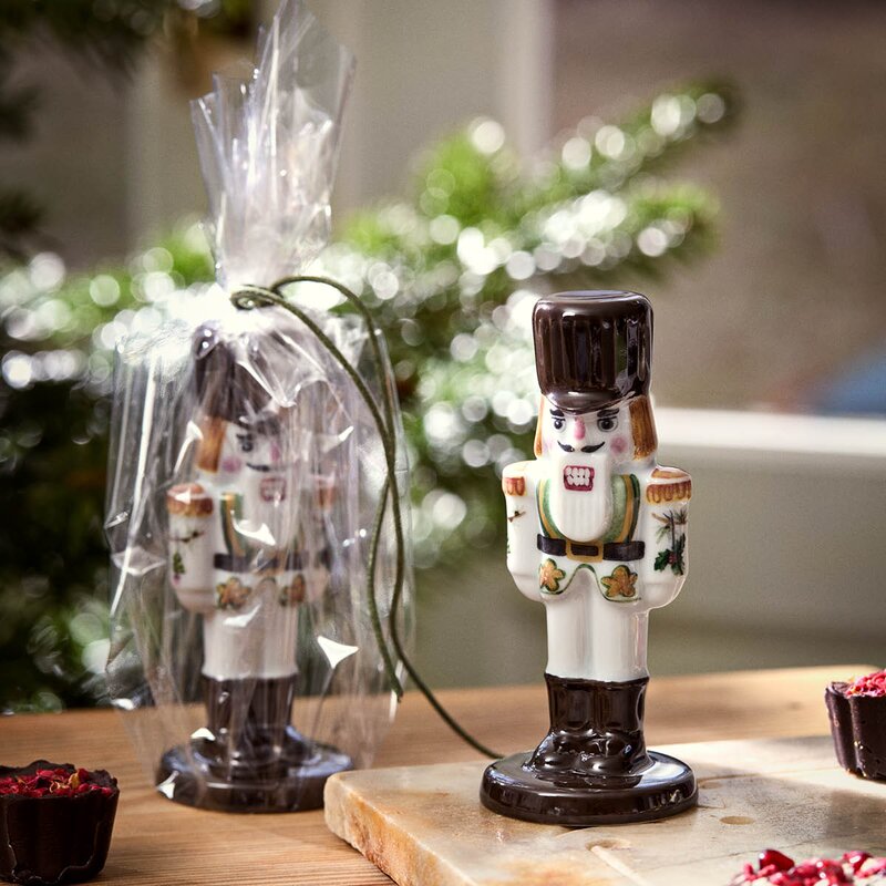 Hammershøi Christmas nøtteknekker 8 cm hvit m/dekor