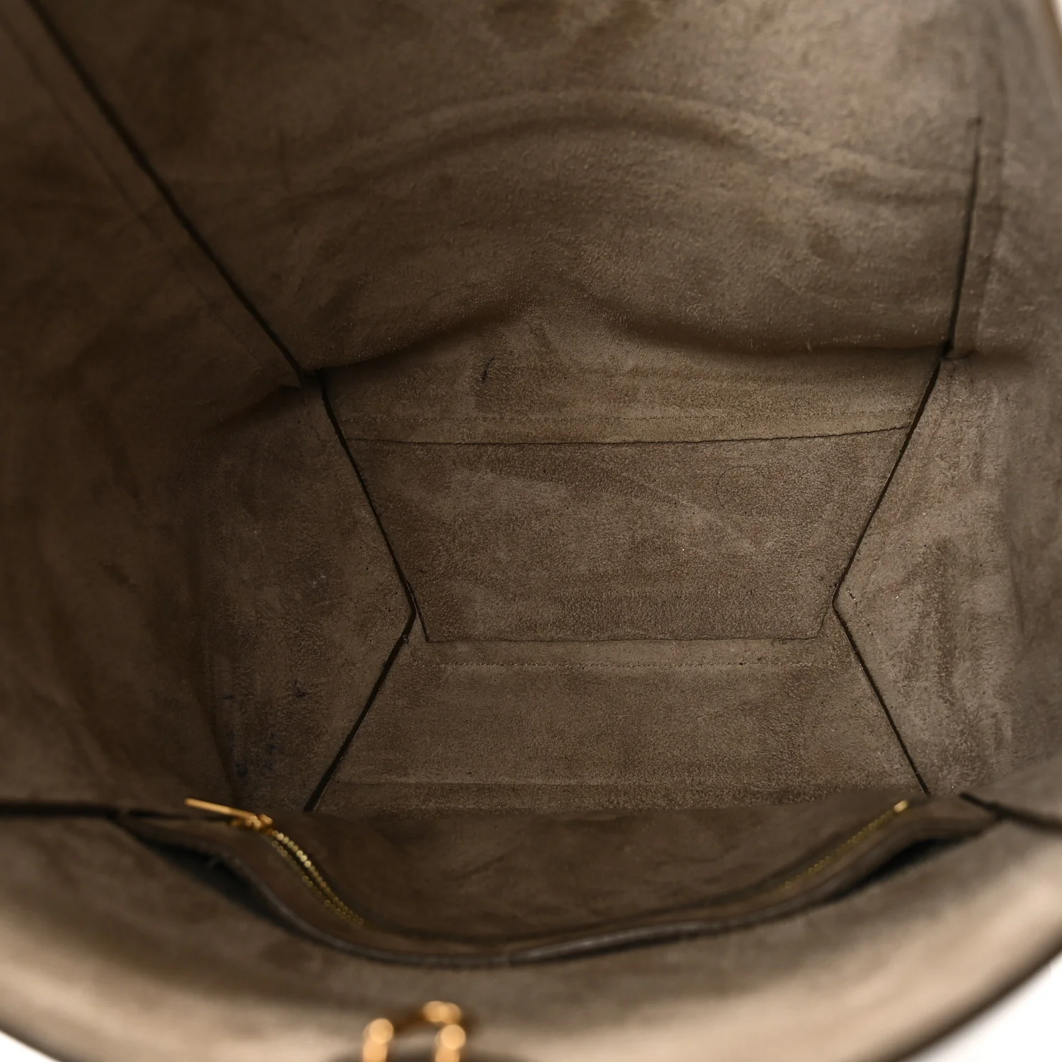 Soft Grained Calfskin Sangle Bucket Bag Taupe