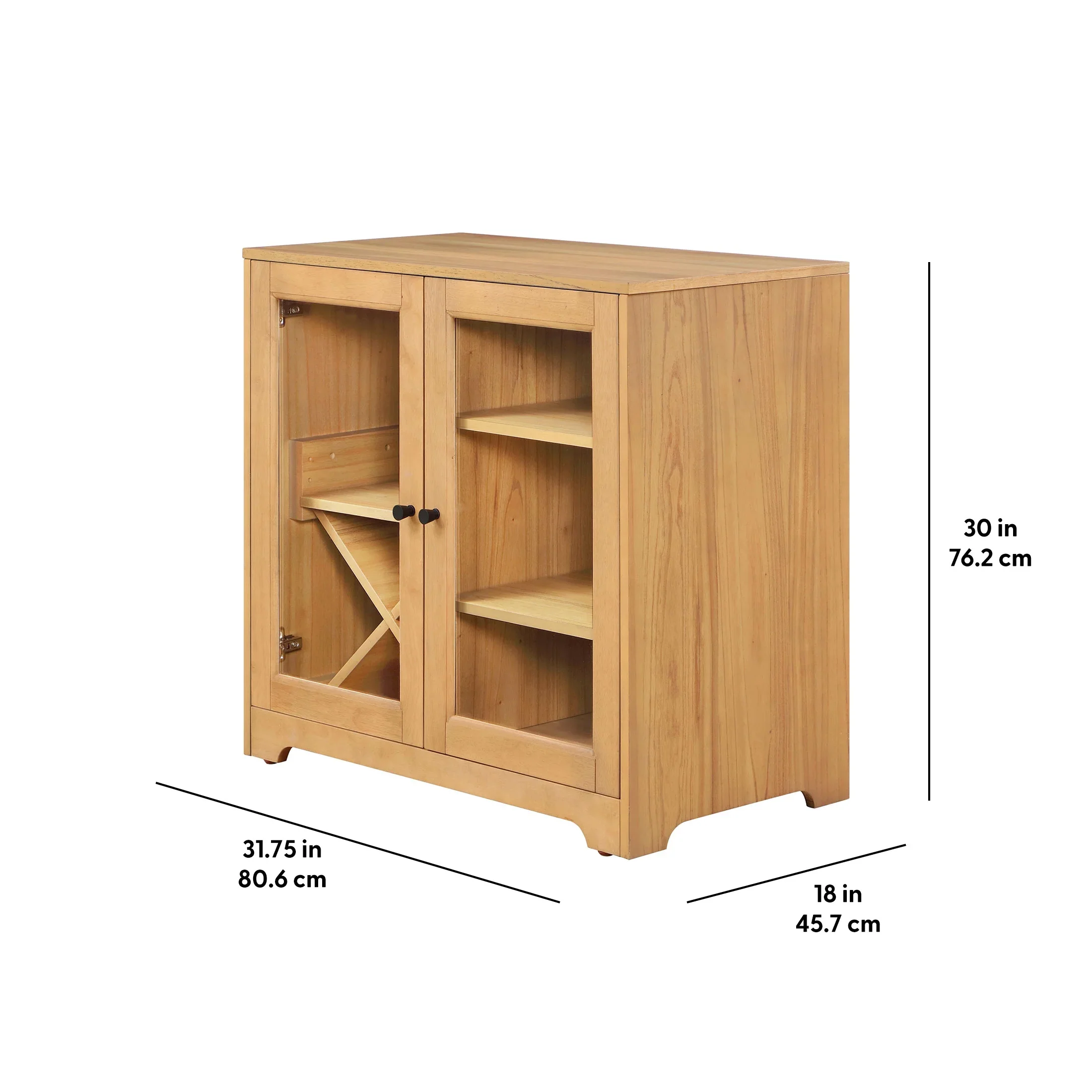 Better Homes & Gardens Aster Bar Cabinet, Natural Oak finish, by Dave & Jenny Marrs