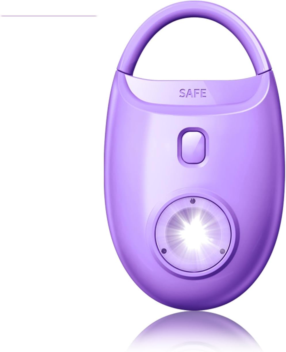 Personal Safety Alarm for Women – 130dB Loud Emergency Siren, Self Defense Keychain with LED Strobe Light, Safe Sound for Children, Girls, Students