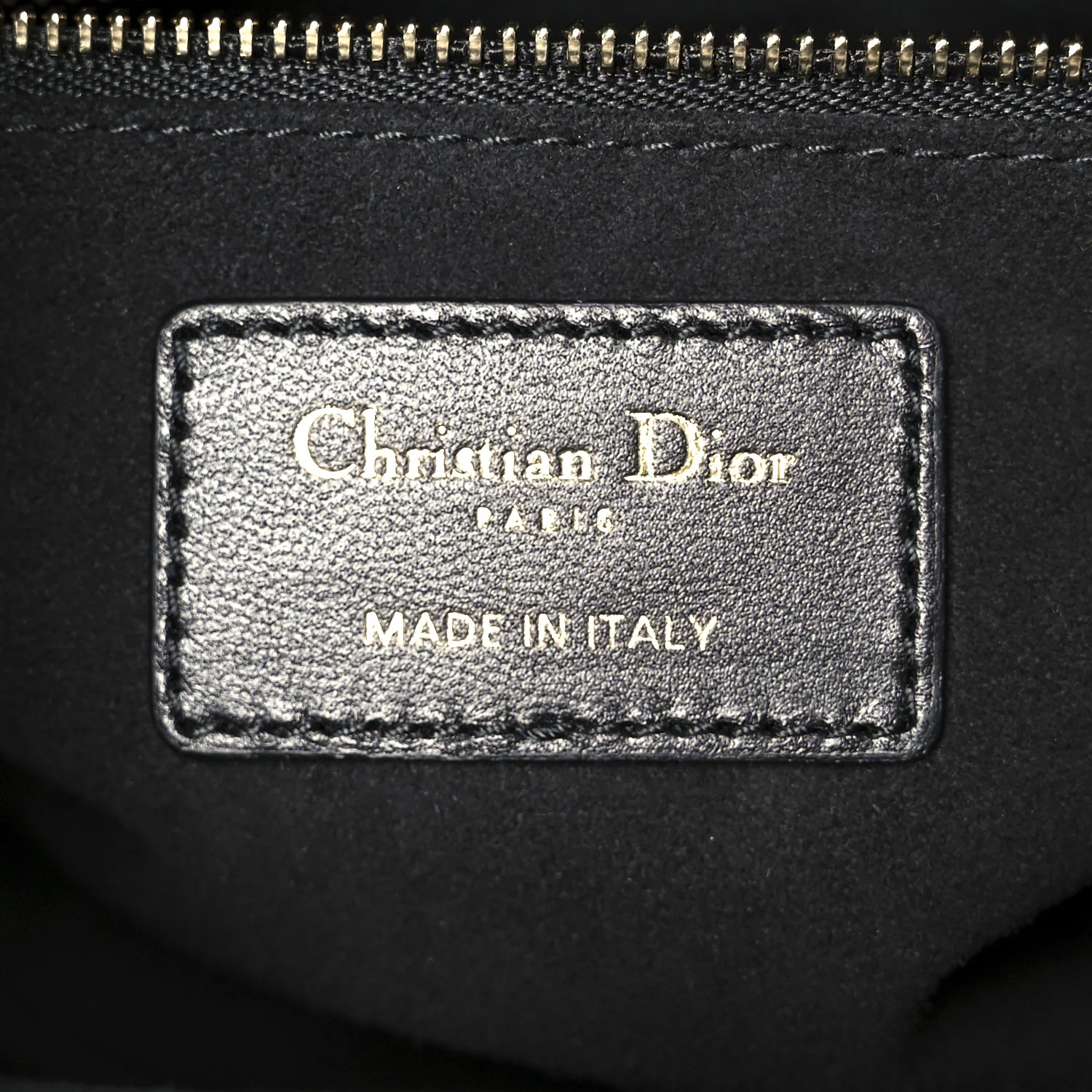 Lambskin Cannage Medium Lady Dior Black