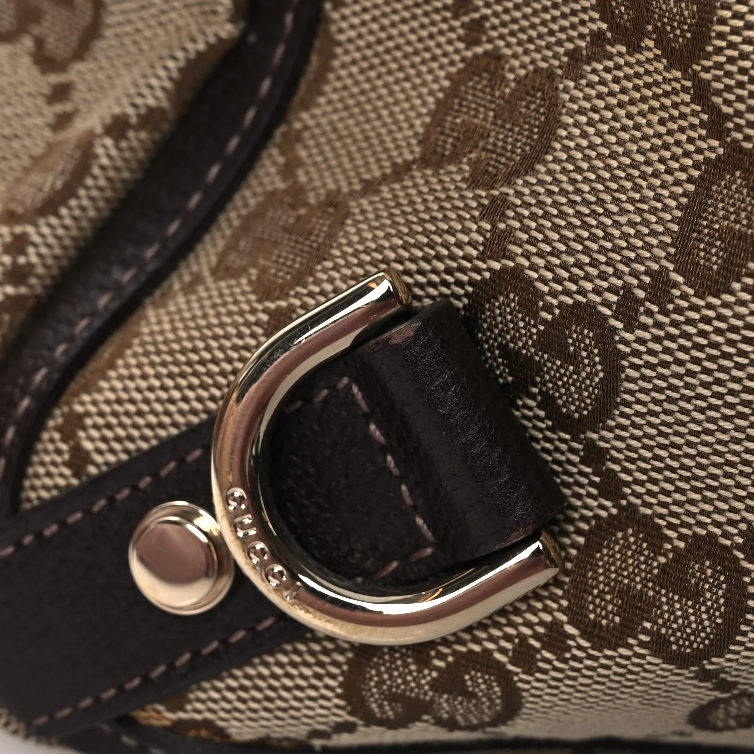 Monogram Medium Abbey Tote  Brown