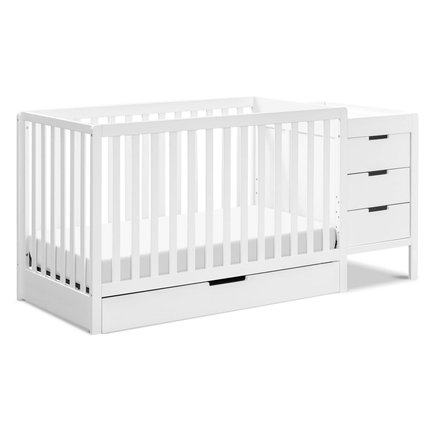 Colby 4-in-1 Convertible Crib Changer Combo in White