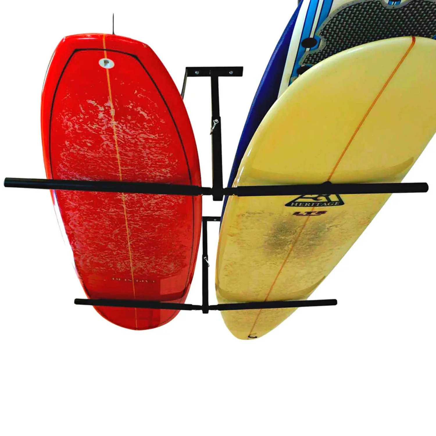 Double Sup and Surf Adjustable Steel Ceiling Rack, Hi - Port 2, Max 150 lb